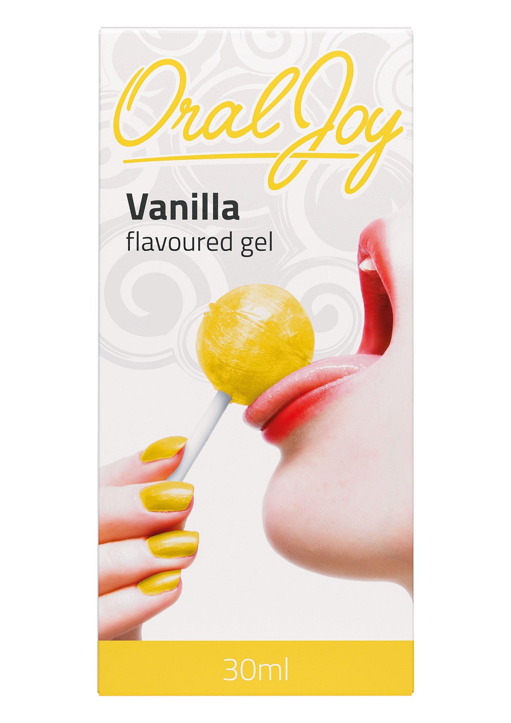 Oral Joy gel aromatisé vanille 30ml pour une expérience gustative intense et agréable. Découvrez le plaisir!; Oral Joy vanille-geflavoreerde gel 30ml voor een intense en aangename smaakbeleving. Ontdek het genot!; Oral Joy vanilla flavored gel 30ml for an intense and pleasant taste experience. Discover the pleasure!