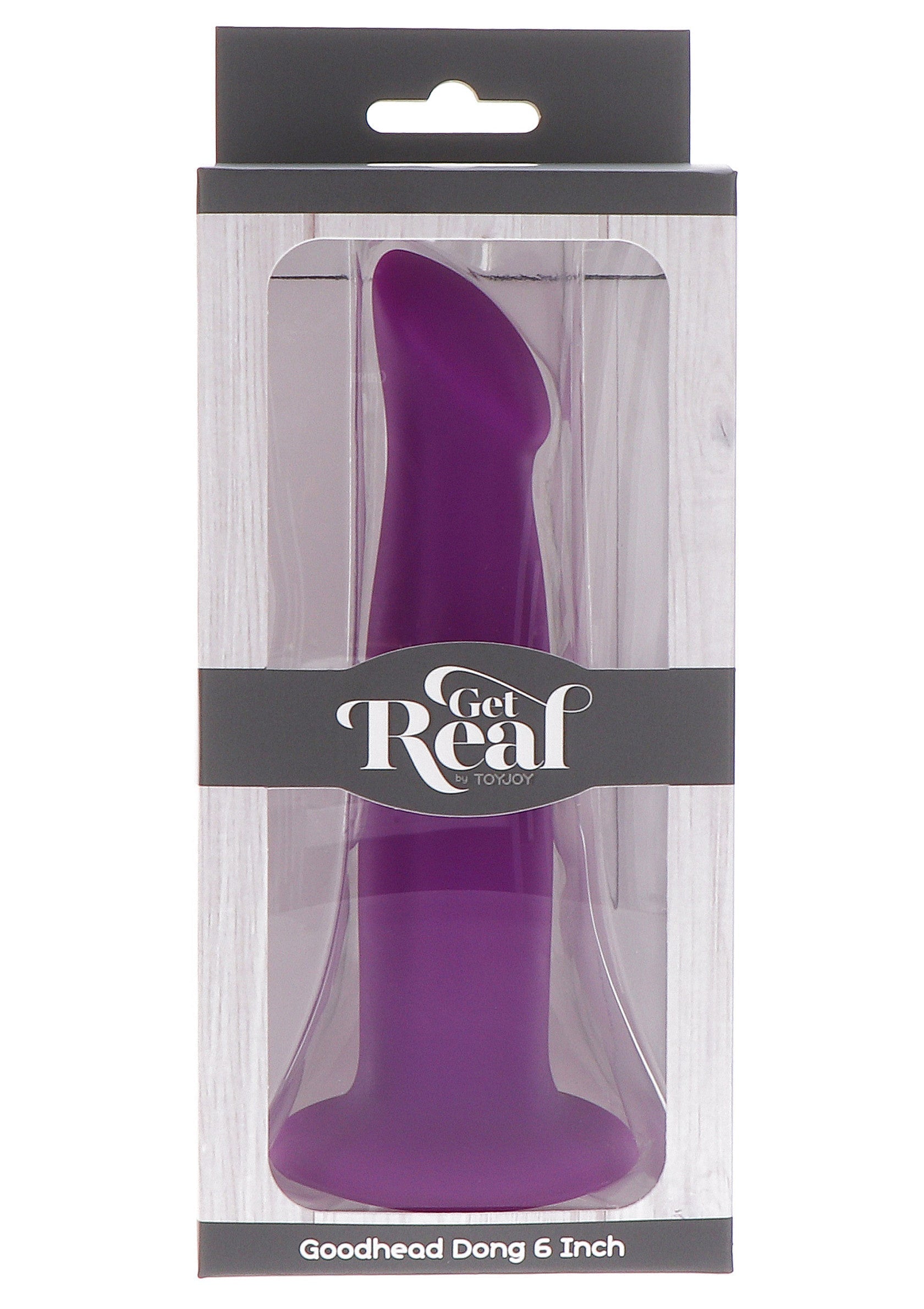 Gode violet de 15 cm 'Get Real', idéal pour le plaisir solitaire ou en couple. Forme réaliste pour des sensations intenses.; Paarse dildo van 15 cm 'Get Real', ideaal voor solo- of koppelplezier. Realistische vorm voor intense sensaties.; 6-inch purple dildo by 'Get Real', perfect for solo or couple fun. Realistic shape for intense sensations.