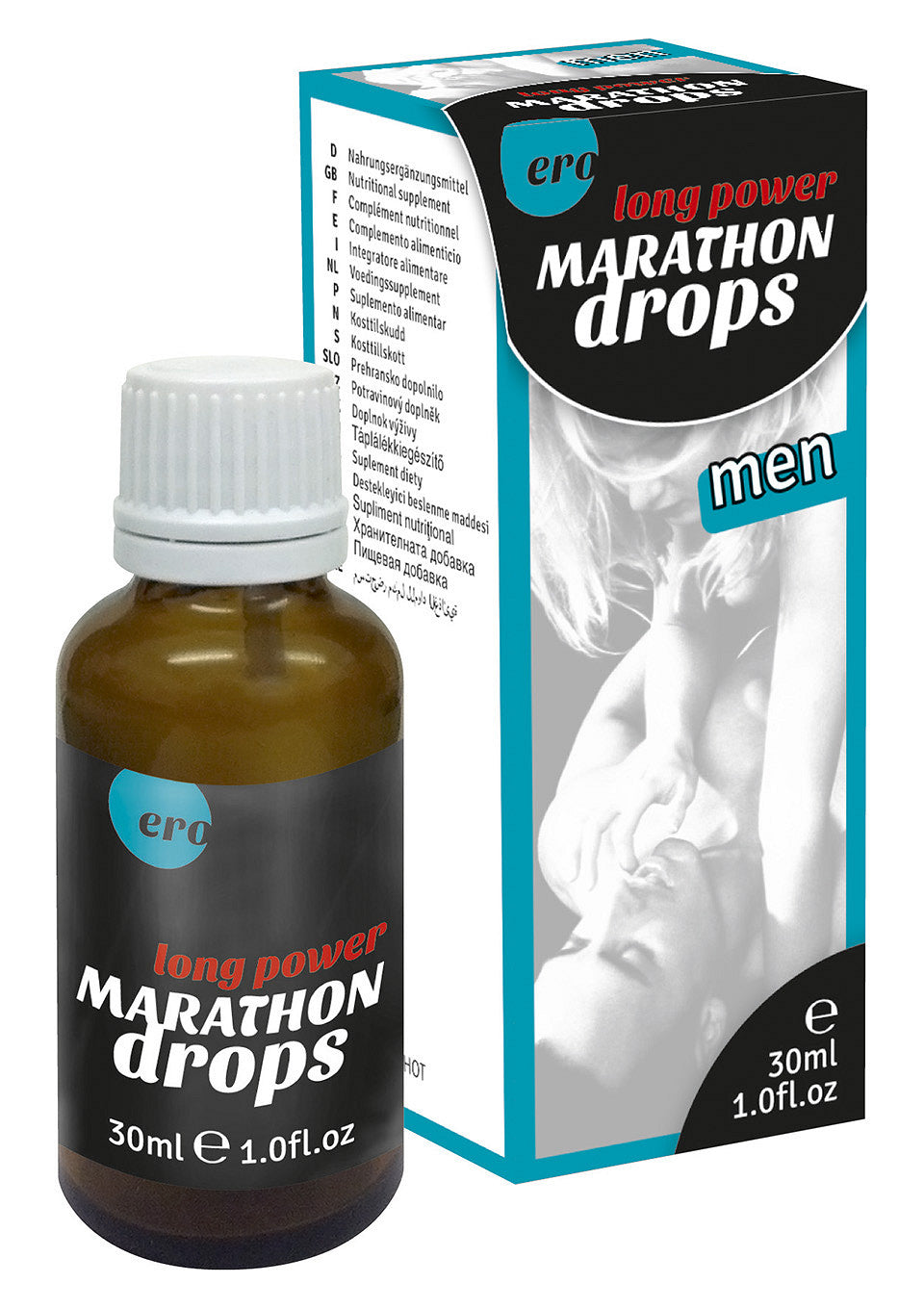 Gouttes de marathon ERO Long Power pour hommes, 30 ml. Complément alimentaire pour la performance et l'endurance.; ERO Long Power Marathon Drops voor mannen, 30 ml. Voedingssupplement voor prestaties en uithoudingsvermogen.; ERO Long Power Marathon Drops for men, 30ml. Nutritional supplement for performance and endurance.