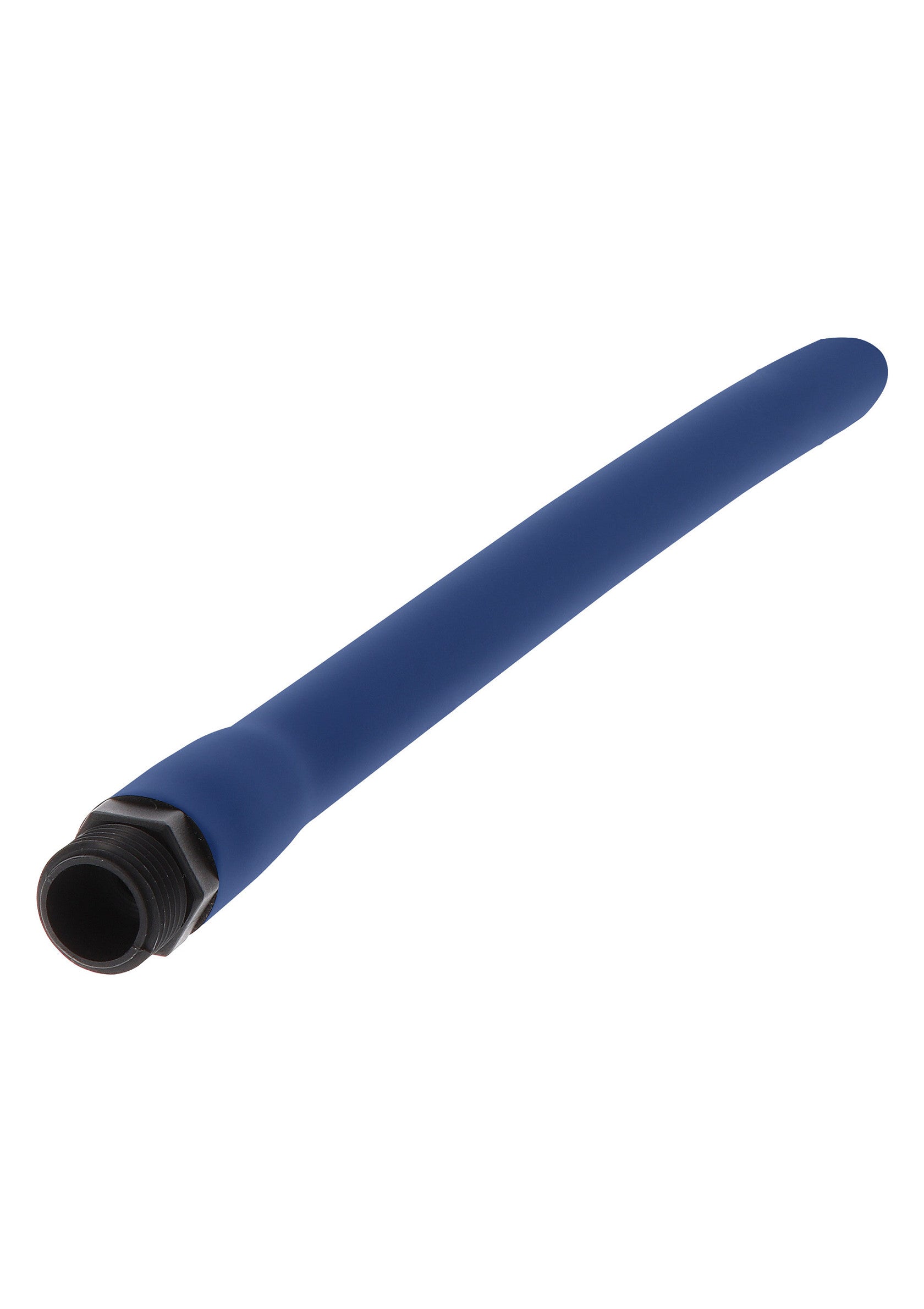 Tube bleu avec embout fileté noir, idéal pour les installations hydrauliques.; Blauwe buis met zwarte draadfitting, ideaal voor hydraulische installaties.; Blue tube with black threaded fitting, ideal for hydraulic installations.