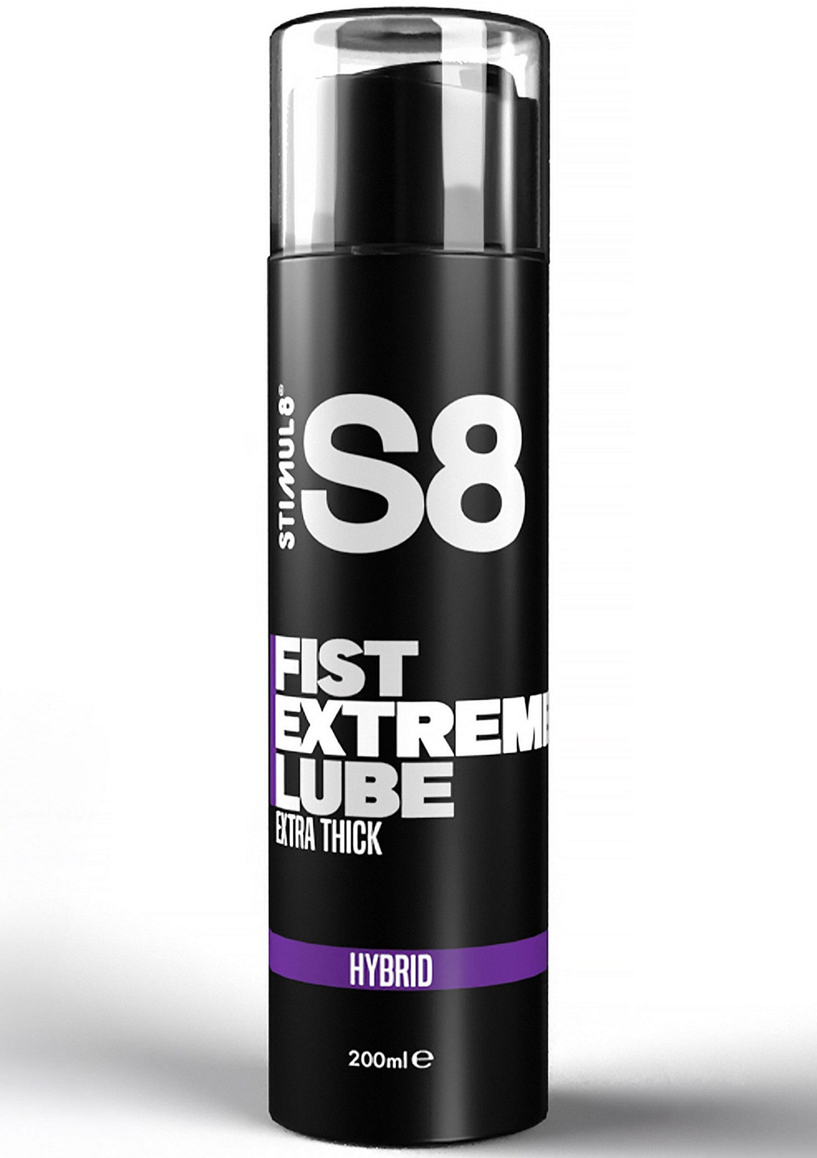 Lubrifiant hybride épais S8 Fist Extreme Lube pour une expérience intense.; S8 Fist Extreme Lube dik hybride glijmiddel voor een intense ervaring.; S8 Fist Extreme Lube thick hybrid lubricant for an intense experience.
