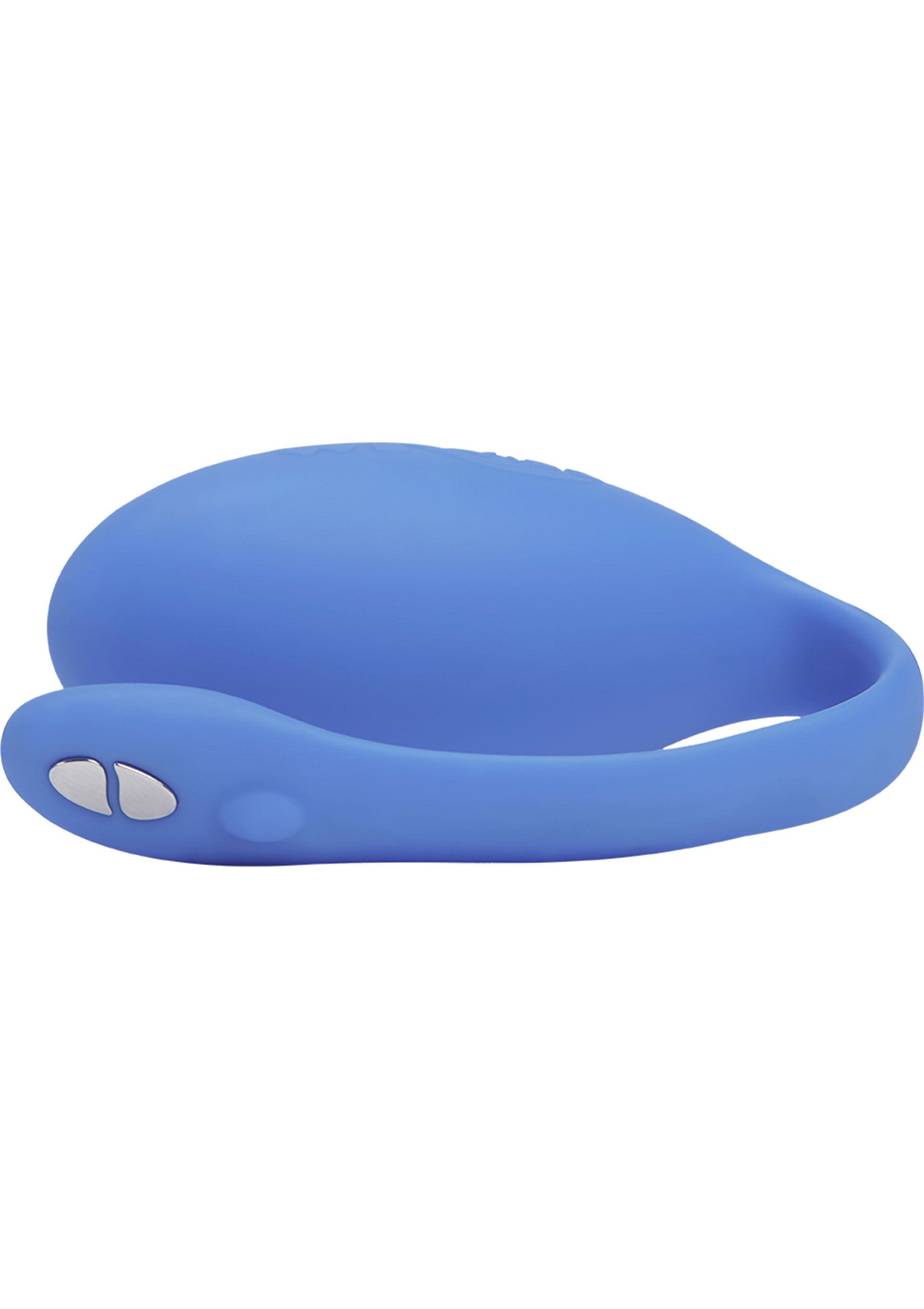 Masseur vibrant bleu conçu pour le plaisir féminin, discret et rechargeable.; Blauwe vibrerende stimulator ontworpen voor vrouwelijk genot, discreet en oplaadbaar.; Blue vibrating massager designed for female pleasure, discreet and rechargeable.