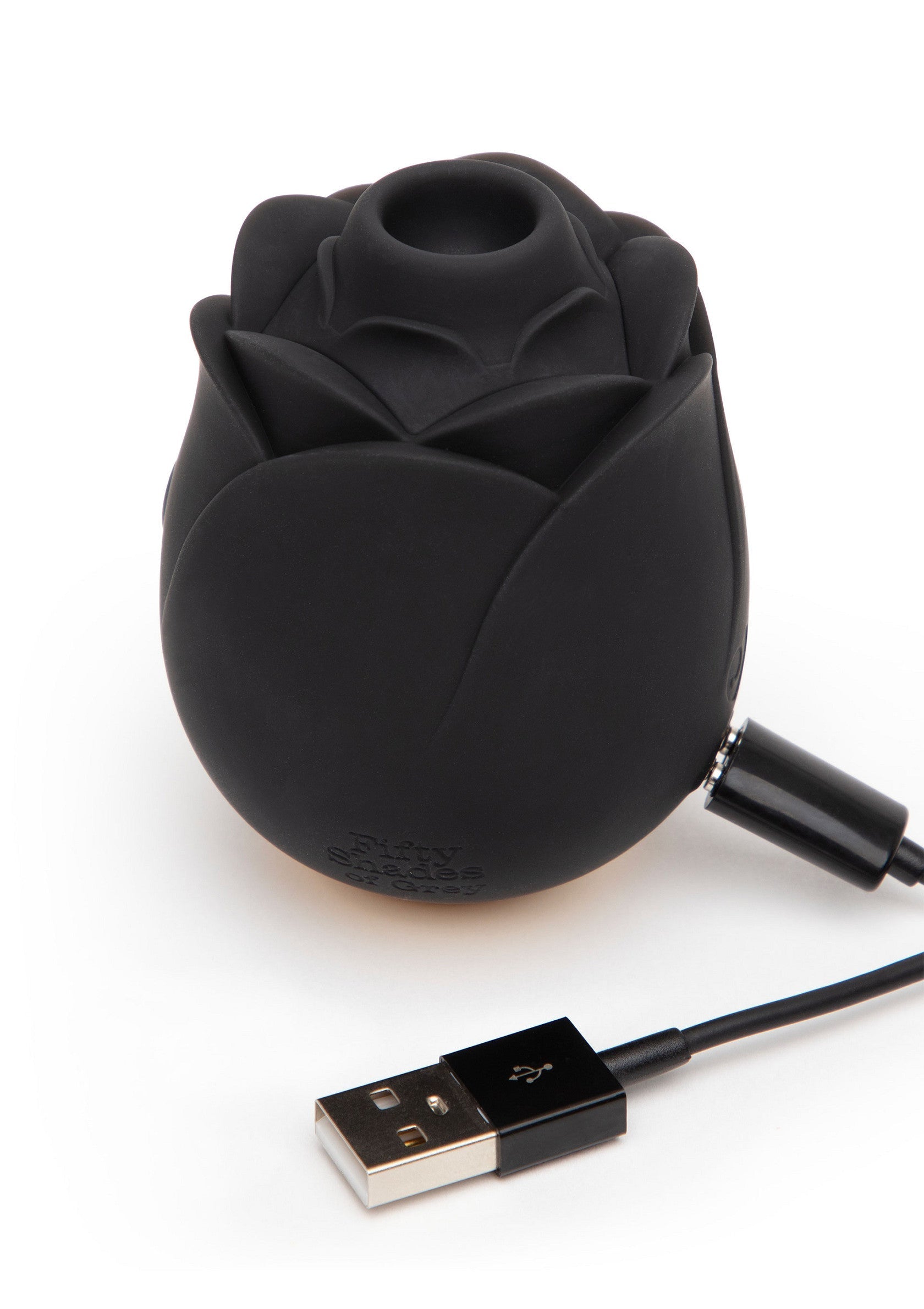Rose noire rechargeable pour le plaisir sensuel.; Oplaadbare zwarte roos voor sensueel genot.; Rechargeable black rose for sensual pleasure.
