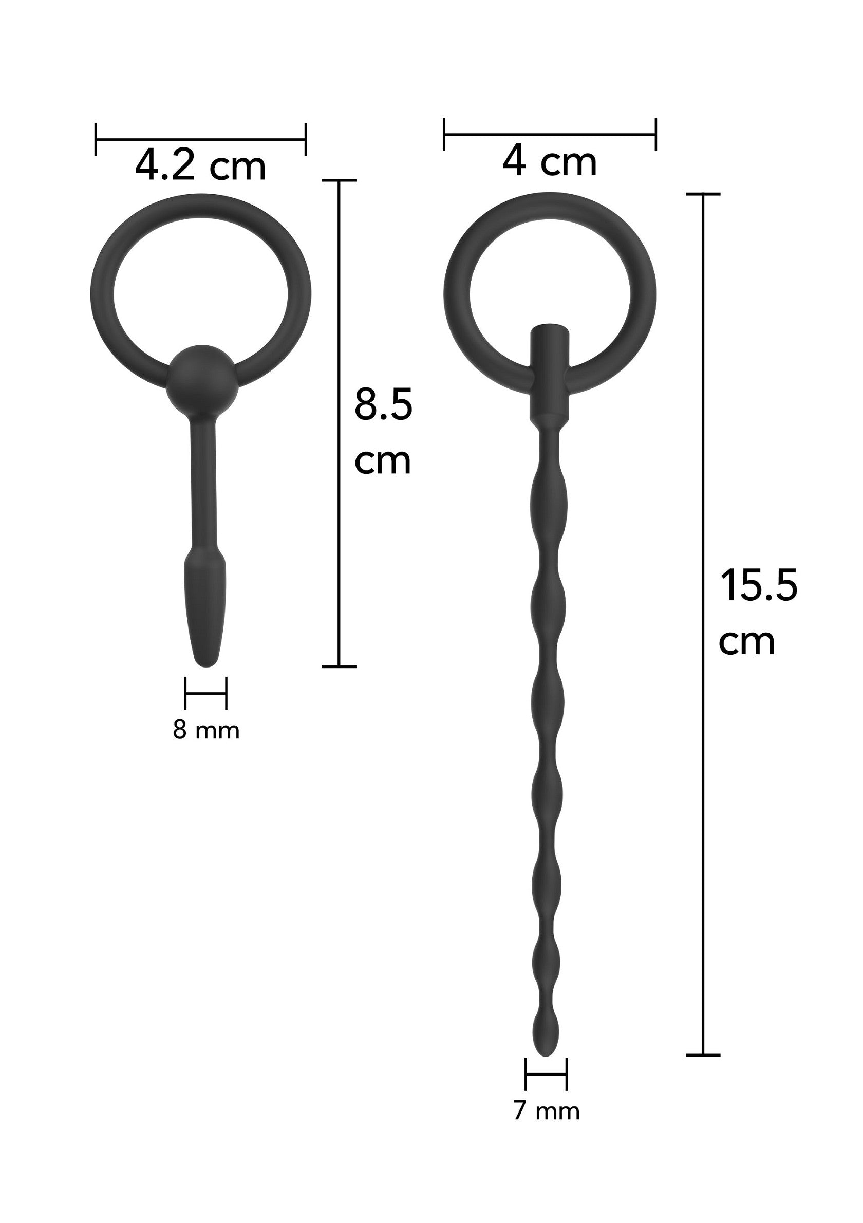 Hidden Desire Penis Plug Set Small 2 pcs