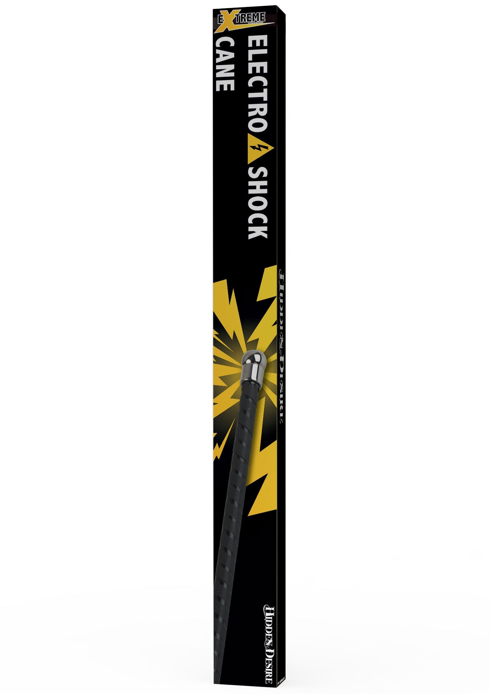 Canne électrochoc Xtreme. Une canne avec une décharge électrique pour des sensations extrêmes.; Xtreme Electro Shock Cane. Een wandelstok met een elektrische schok voor extreme sensaties.; Xtreme Electro Shock Cane. A cane with an electric shock for extreme sensations.