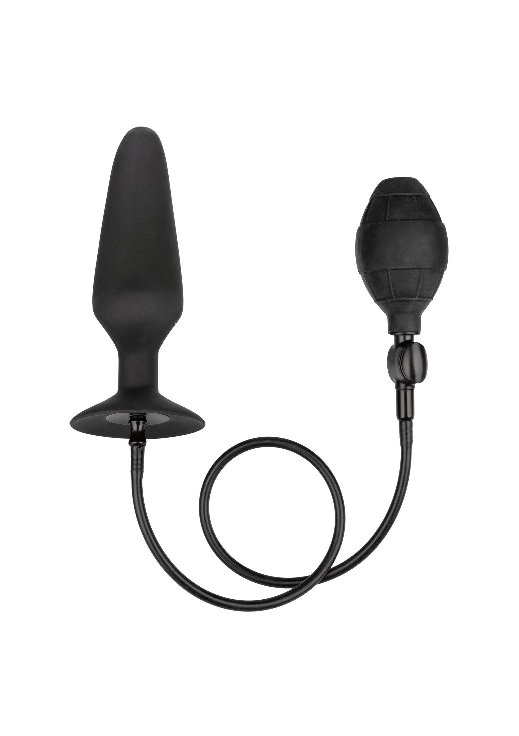 Plug anal gonflable noir pour sensations intenses et personnalisées.; Zwarte opblaasbare anale plug voor intense en gepersonaliseerde sensaties.; Black inflatable anal plug for intense and personalized sensations.