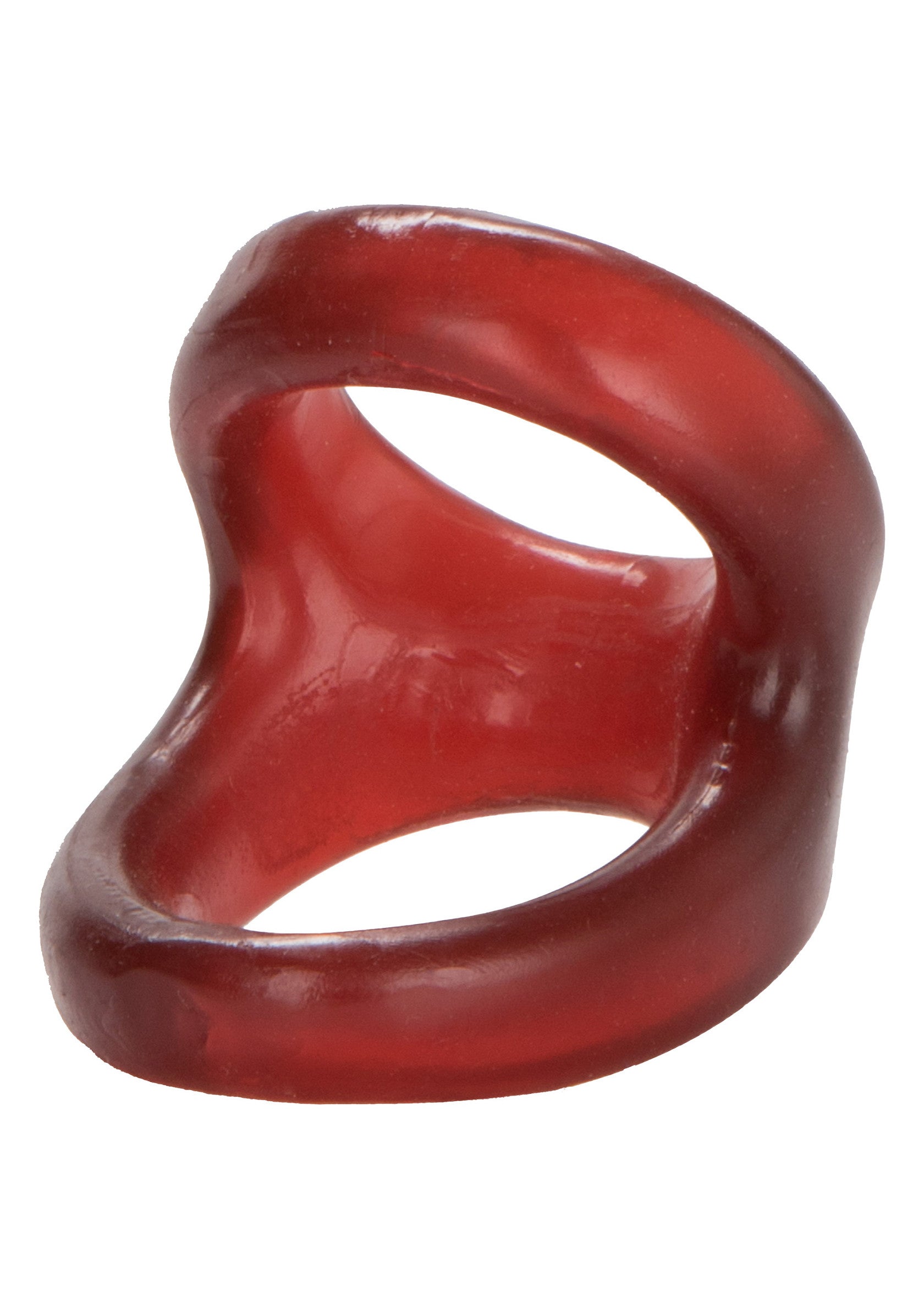 Anneau pénien rouge en silicone souple pour un plaisir intense et durable.; Rode penisring van zachte siliconen voor intens en langdurig plezier.; Red soft silicone cock ring for intense and long-lasting pleasure.