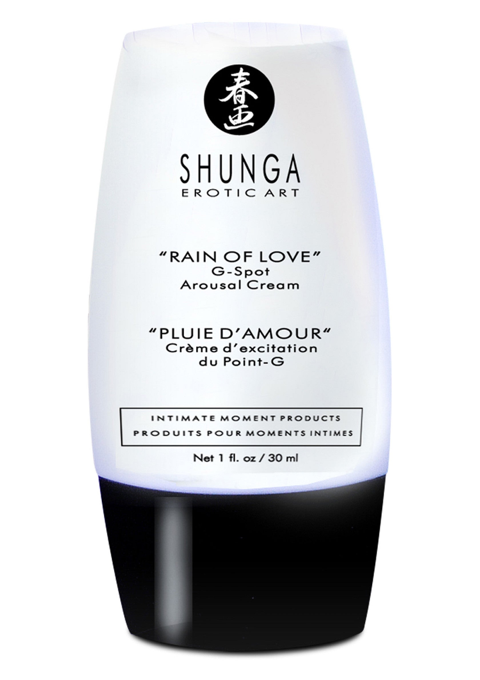 Shunga Rain of Love, crème d'excitation pour point G. Intensifiez le plaisir intime avec cette crème stimulante.; Shunga Rain of Love, opwindende crème voor de G-spot. Intensifieer intiem genot met deze stimulerende crème.; Shunga Rain of Love G-spot arousal cream. Intensify intimate pleasure with this stimulating cream.