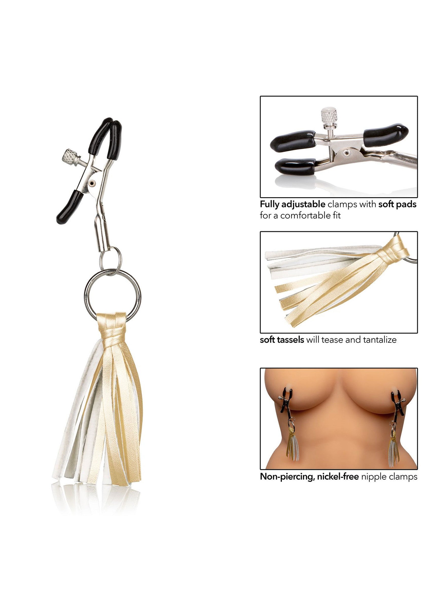CalExotics Playful Tassels Nipple Clamps