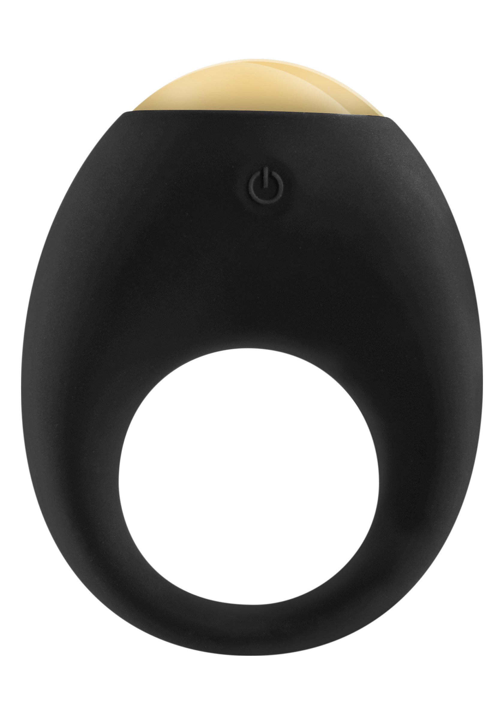 Anneau vibrant noir et crème pour plus de plaisir.; Zwarte en crème vibrerende ring voor meer plezier.; Black and cream vibrating cock ring for enhanced pleasure.