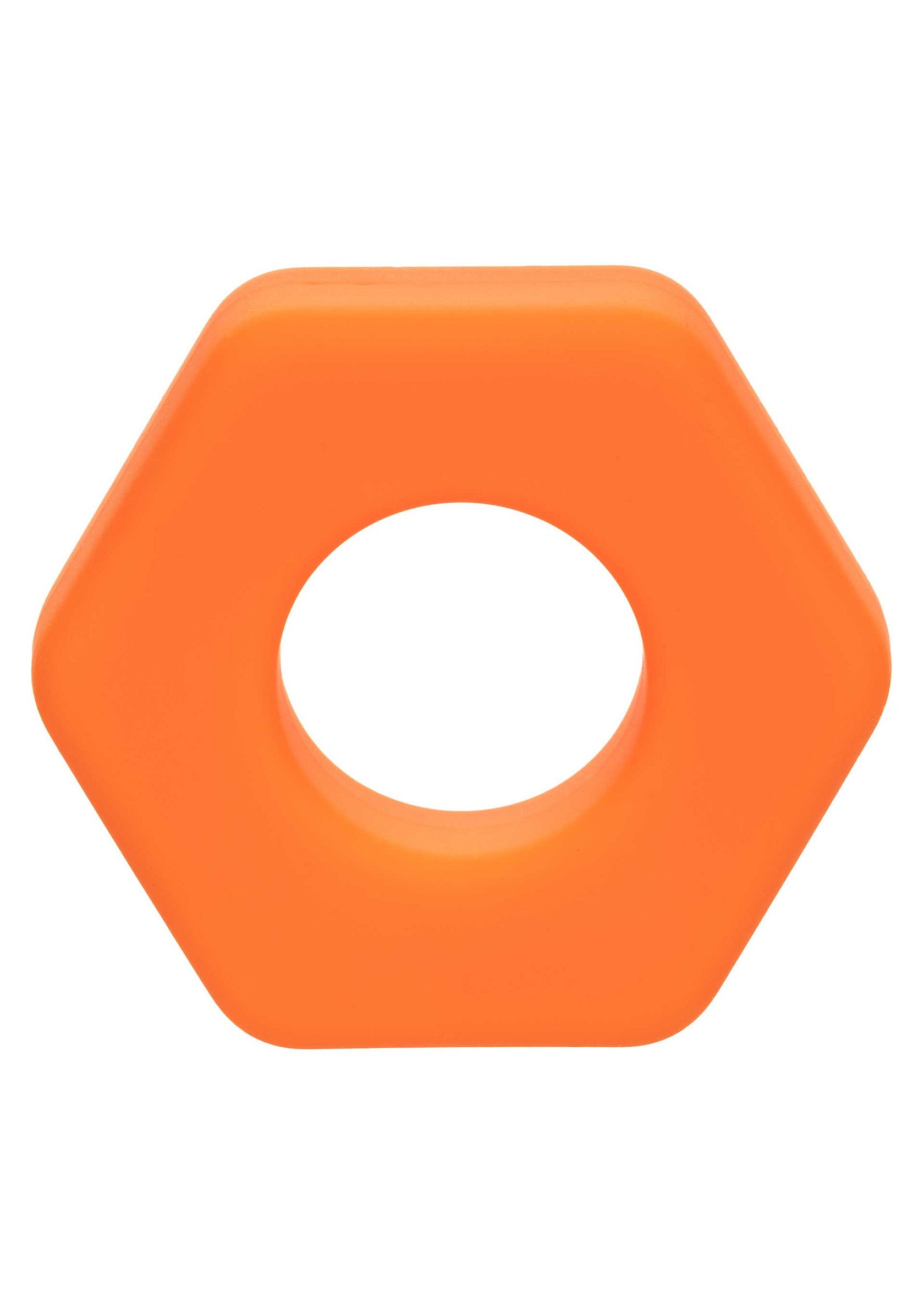 Écrou orange hexagonal, parfait pour projets DIY, fixations, et plus. Robuste et polyvalent!; Oranje zeskantmoer, perfect voor DIY-projecten, bevestigingen en meer. Stevig en veelzijdig!; Orange hexagonal nut, perfect for DIY projects, fastenings, and more. Sturdy and versatile!