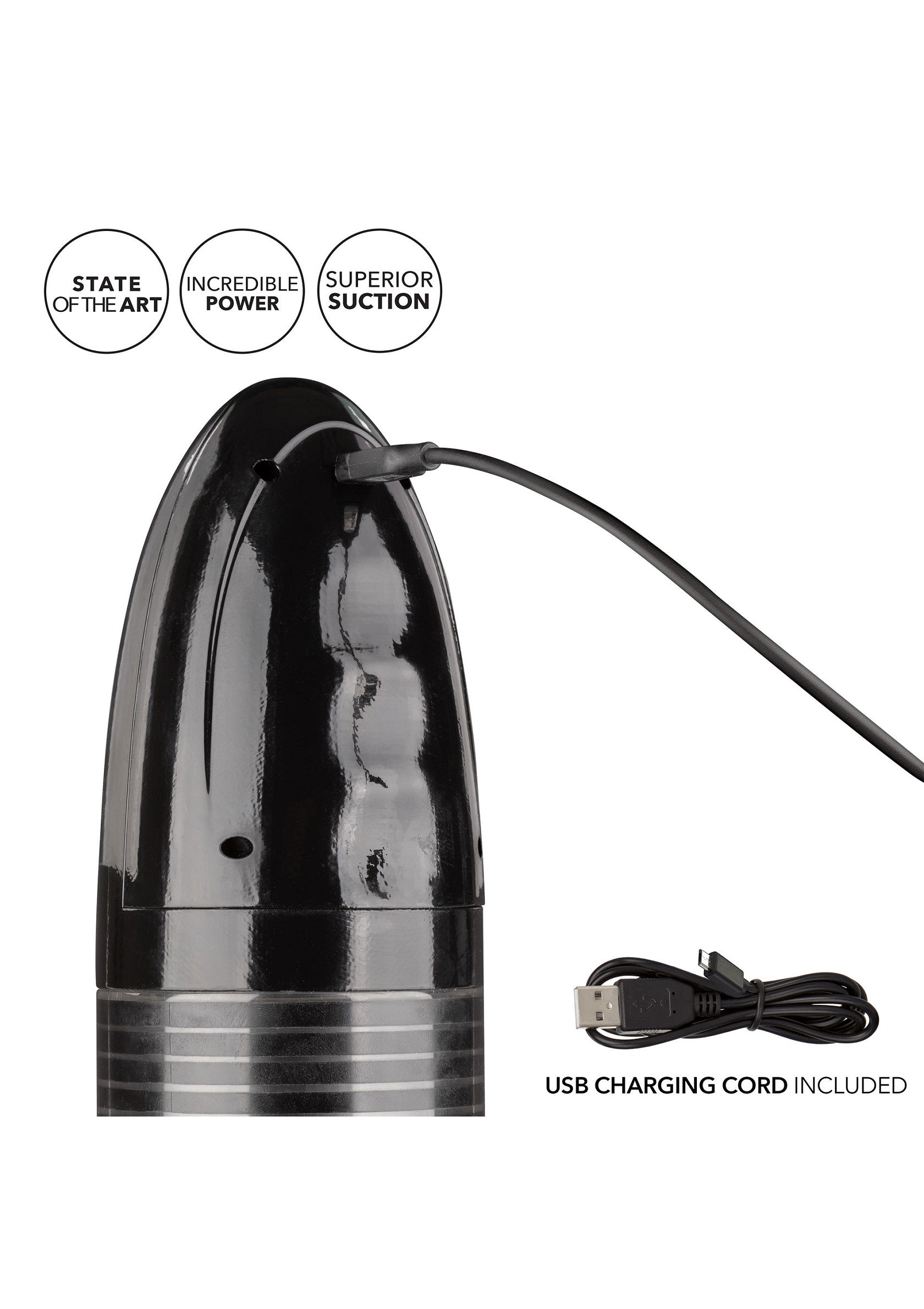 Stimulateur clitoridien de pointe avec aspiration supérieure. Rechargeable par USB.; Clitorisstimulator met top-of-the-line zuigkracht. USB-oplaadbaar.; Top-of-the-line clitoral stimulator with superior suction. USB rechargeable.