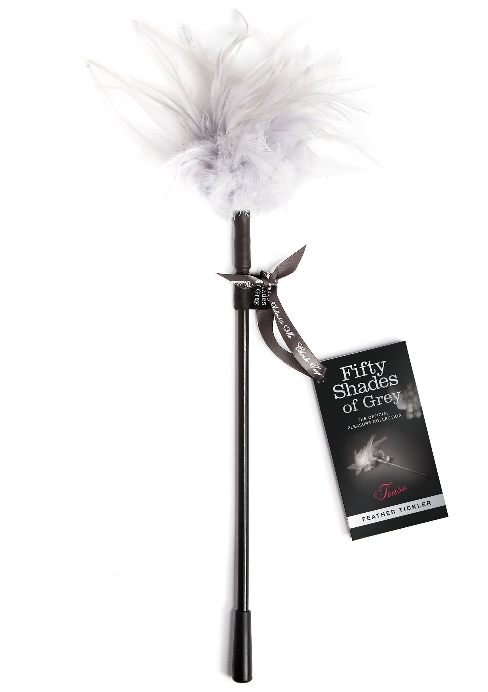 Plumeau Fifty Shades of Grey pour chatouiller et séduire. Collection officielle. Plaisir garanti !; Fifty Shades of Grey verenpluim voor kietelen en verleiden. Officiële collectie. Plezier gegarandeerd!; Fifty Shades of Grey feather tickler for teasing and seduction. Official collection. Guaranteed fun!