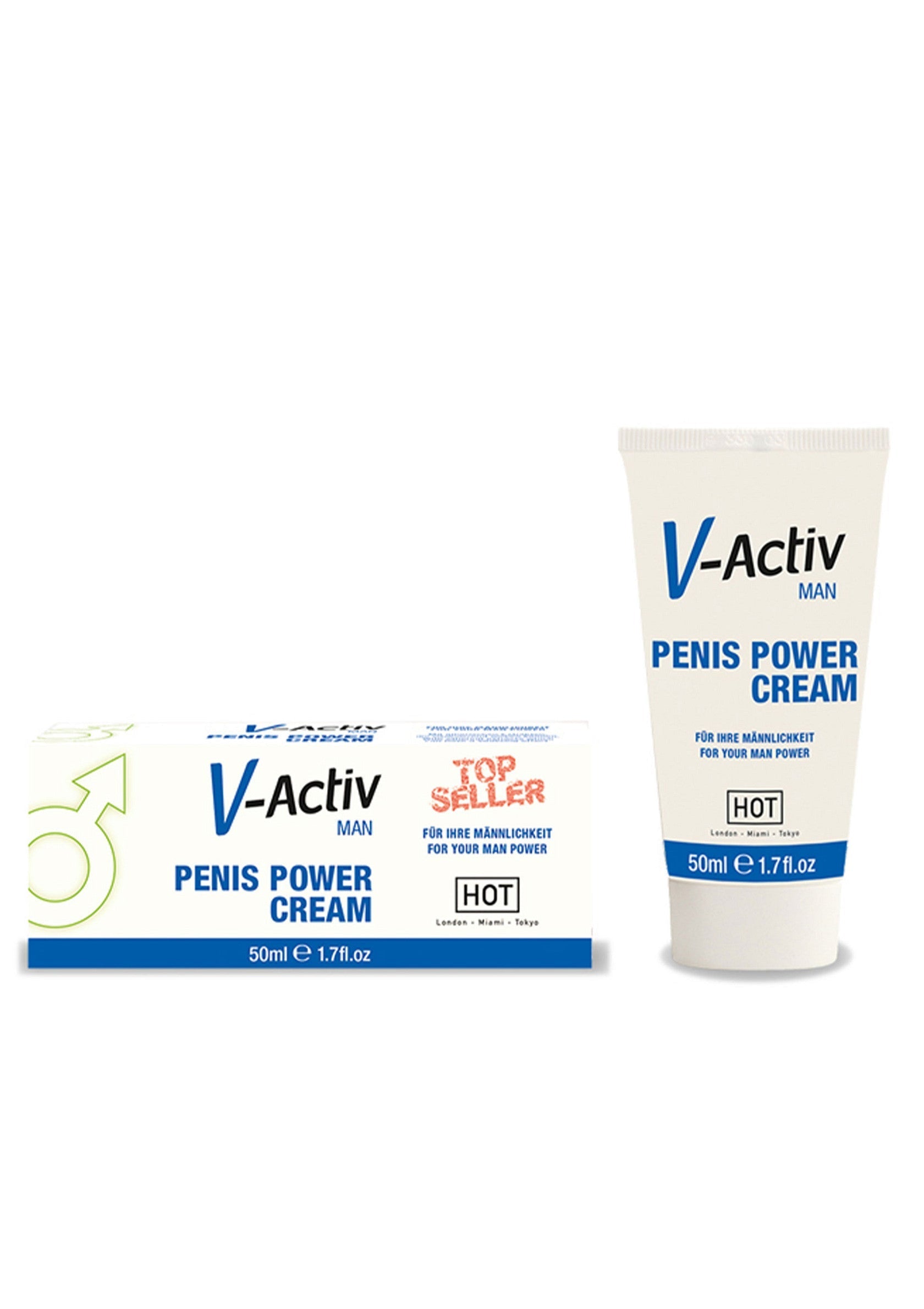 V-Activ Man crème puissance pénis pour plus de virilité et de puissance. Produit populaire, sensation de chaleur, 50ml.; V-Activ Man penis power crème voor meer viriliteit en kracht. Populair product, warm gevoel, 50ml.; V-Activ Man penis power cream for virility and power. Popular product, hot sensation, 50ml.