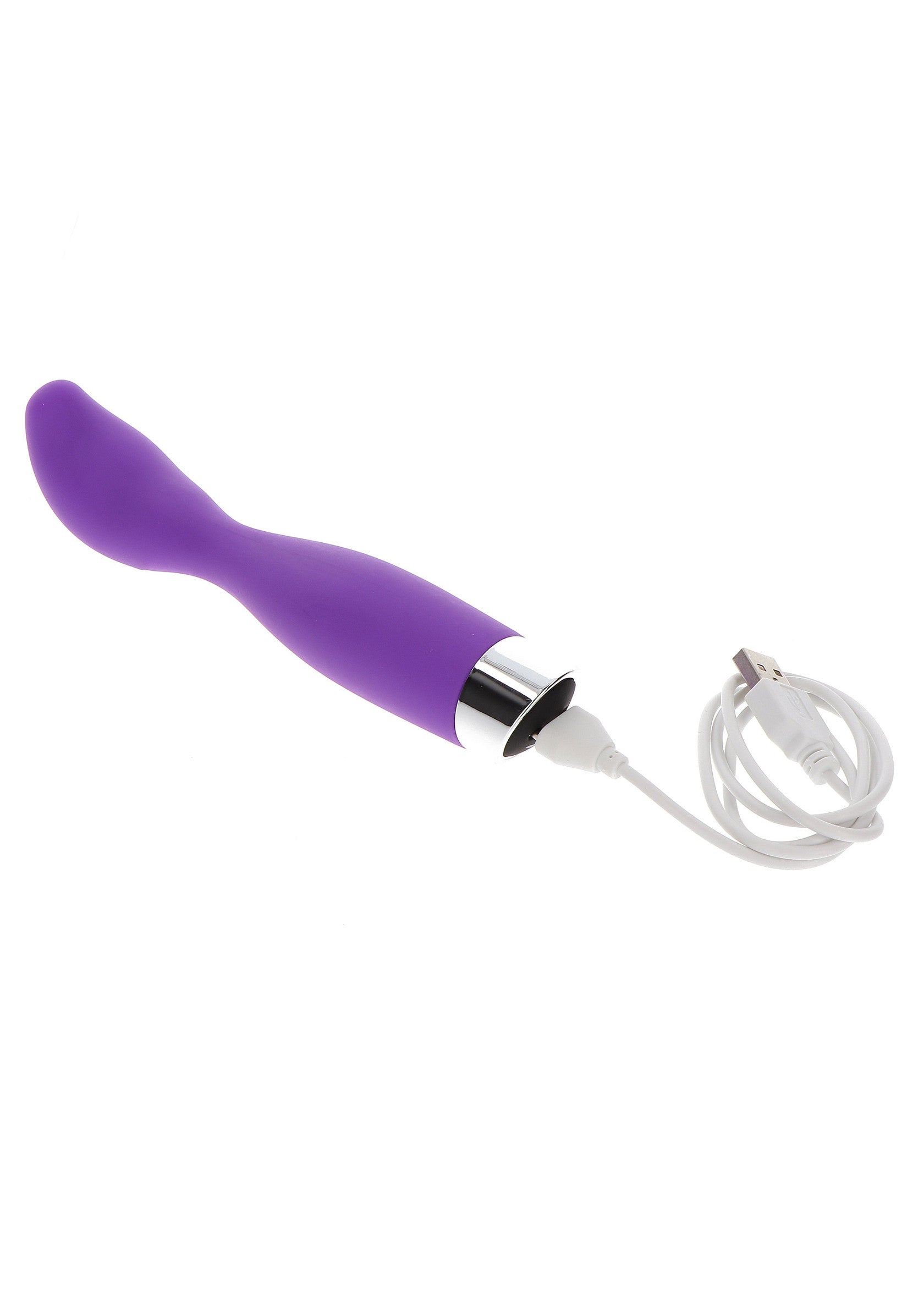 Vibrateur violet rechargeable pour le plaisir intime.; Oplaadbare paarse vibrator voor intiem plezier.; Rechargeable purple vibrator for intimate pleasure.