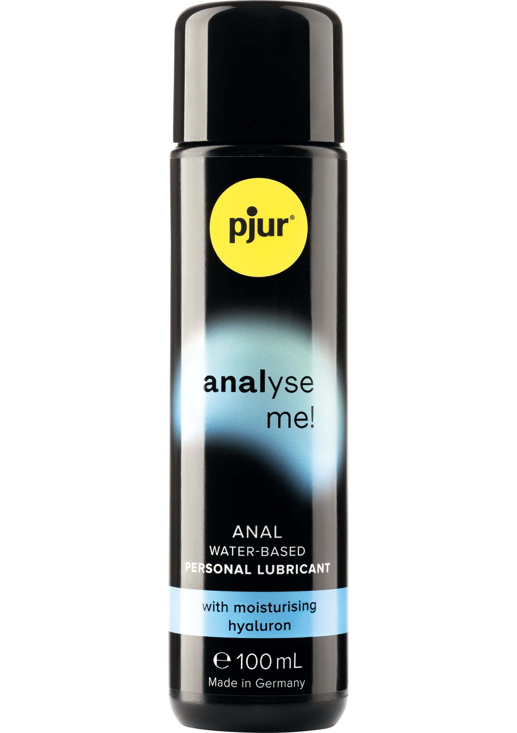 Lubrifiant anal à base d'eau Pjur Analyse Me! pour un confort optimal. Formule hydratante à l'hyaluron. 100ml; Pjur Analyse Me! anaal glijmiddel op waterbasis voor optimaal comfort. Hydraterende formule met hyaluron. 100ml; Pjur Analyse Me! water-based anal lubricant for optimal comfort. Moisturizing formula with hyaluron. 100ml