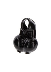 CBT noir lisse et brillant pour le plaisir. Améliorez votre expérience avec cet accessoire unique.; Gladde, glanzende zwarte CBT voor plezier. Verbeter uw ervaring met dit unieke accessoire.; Smooth, shiny black CBT for pleasure. Enhance your experience with this unique accessory.