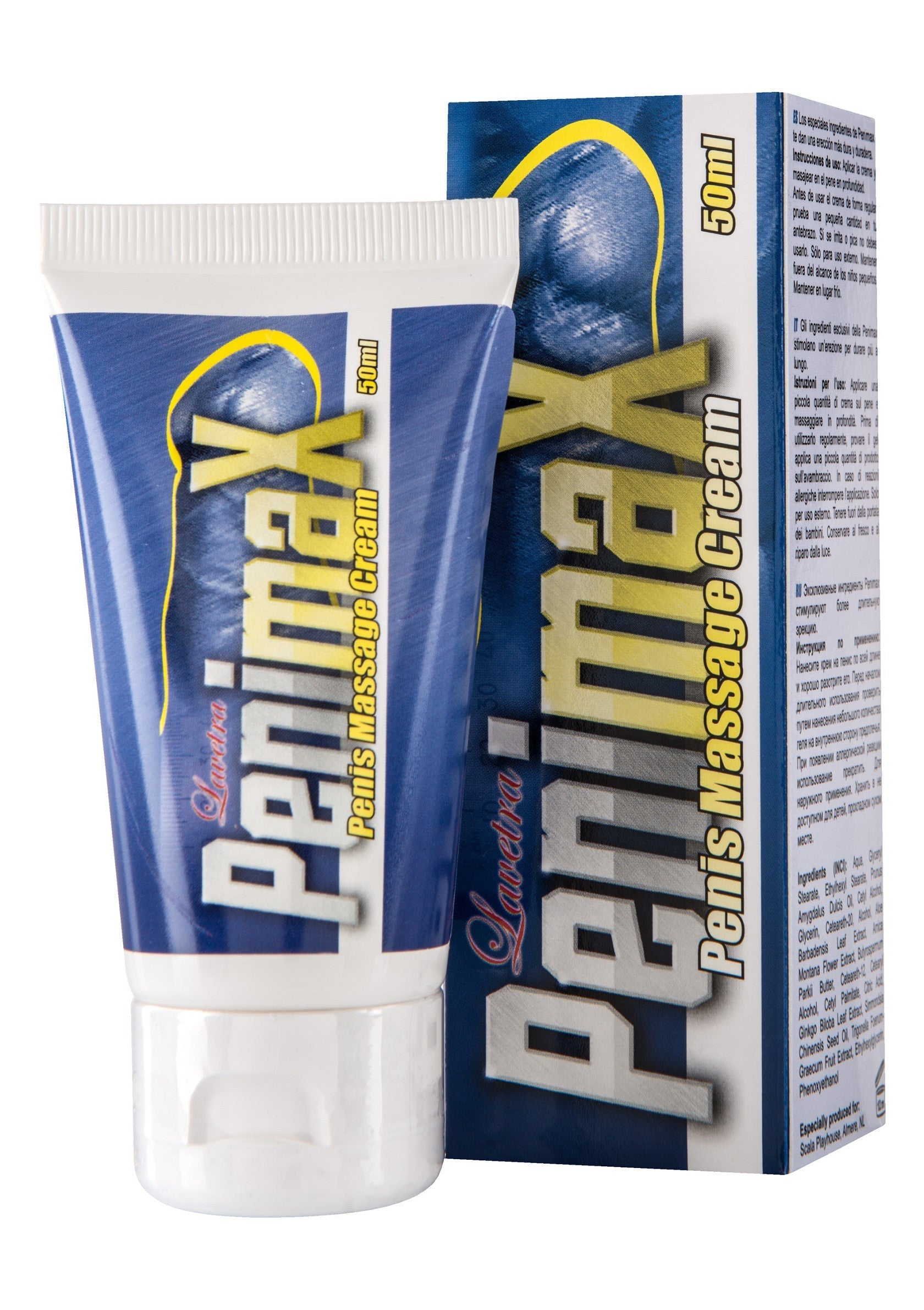 Crème de massage pénienne Penimax 50 ml pour hommes. Produits d'amélioration masculine.; Penimax penis massage crème 50 ml voor mannen. Mannelijke verbeteringsproducten.; Penimax penis massage cream 50 ml for men. Male enhancement products.