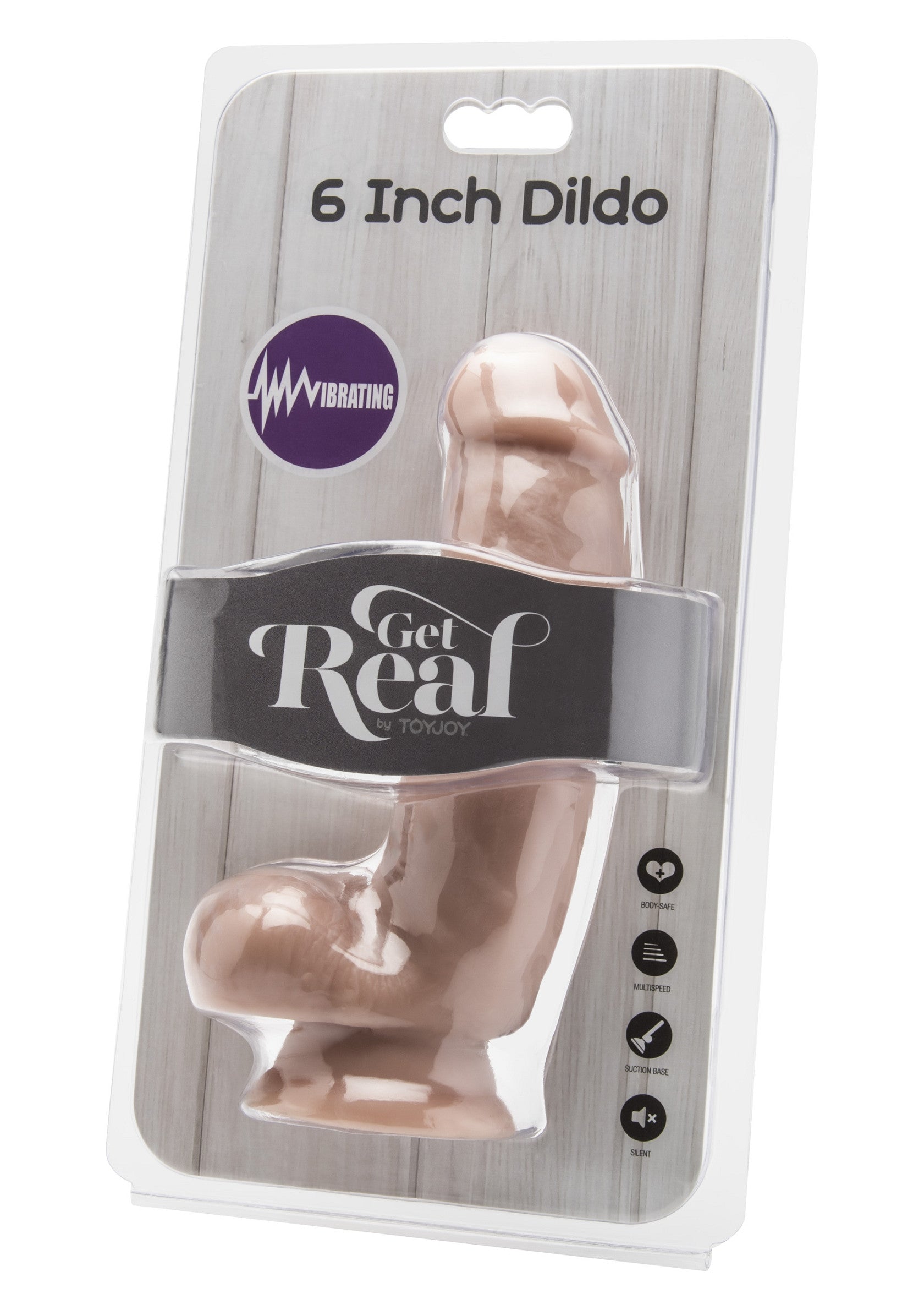 Gode vibrant 'Get Real' de 15 cm pour des plaisirs réalistes et intenses. Découvrez une nouvelle dimension de sensations!; Realistisch aanvoelende 'Get Real' vibrerende dildo van 15 cm voor intense sensaties. Ontdek een nieuwe dimensie van plezier!; Realistic 'Get Real' 6 inch vibrating dildo for intense pleasure. Discover a new dimension of sensations!