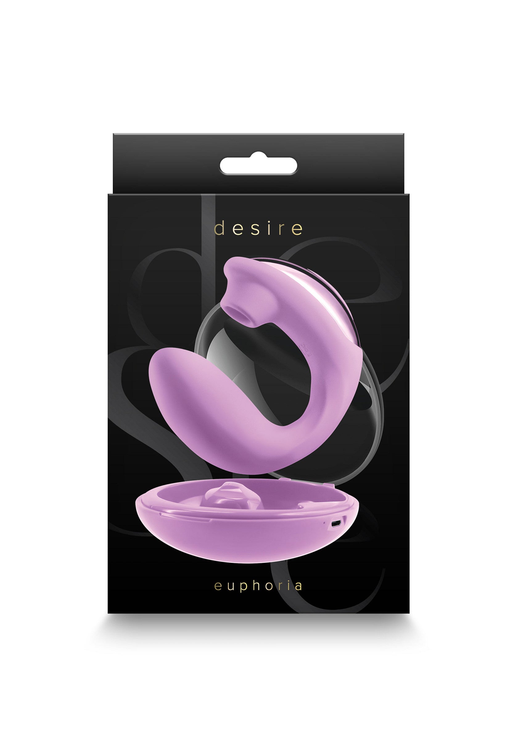 Desire Euphoria, stimulateur clitoridien rechargeable. Plaisir intense garanti.; Desire Euphoria, oplaadbare clitorisstimulator. Gegarandeerd intens genot.; Desire Euphoria, rechargeable clitoral stimulator. Guaranteed intense pleasure.