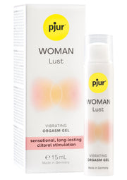 Pjur Woman Lust Gel Orgasmique Vibratoire pour une stimulation clitoridienne sensationnelle et durable. ; Pjur Woman Lust Vibrerende Orgasme Gel voor sensationele, langdurige clitorale stimulatie.; Pjur Woman Lust Vibrating Orgasm Gel for sensational, long-lasting clitoral stimulation. 