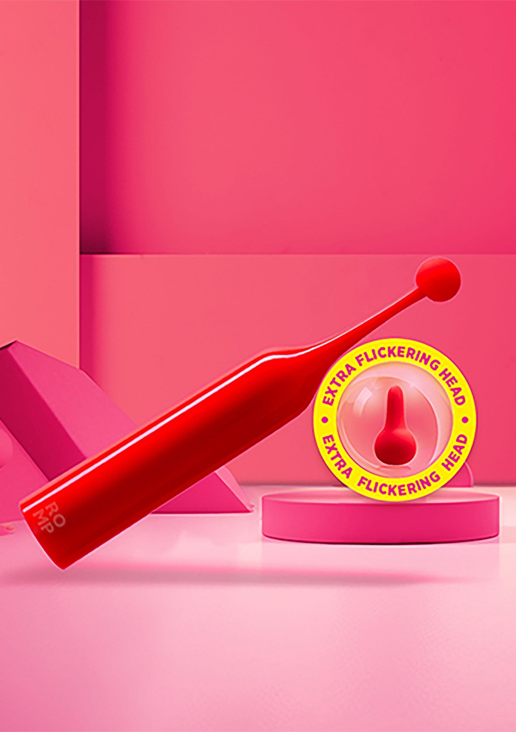 Jouet rouge avec embout vibrant pour adultes. Plaisir intense garanti! ; Rood speeltje met vibrerend uiteinde voor volwassenen. Gegarandeerd intens plezier!; Red toy with vibrating tip for adults. Guaranteed intense pleasure!