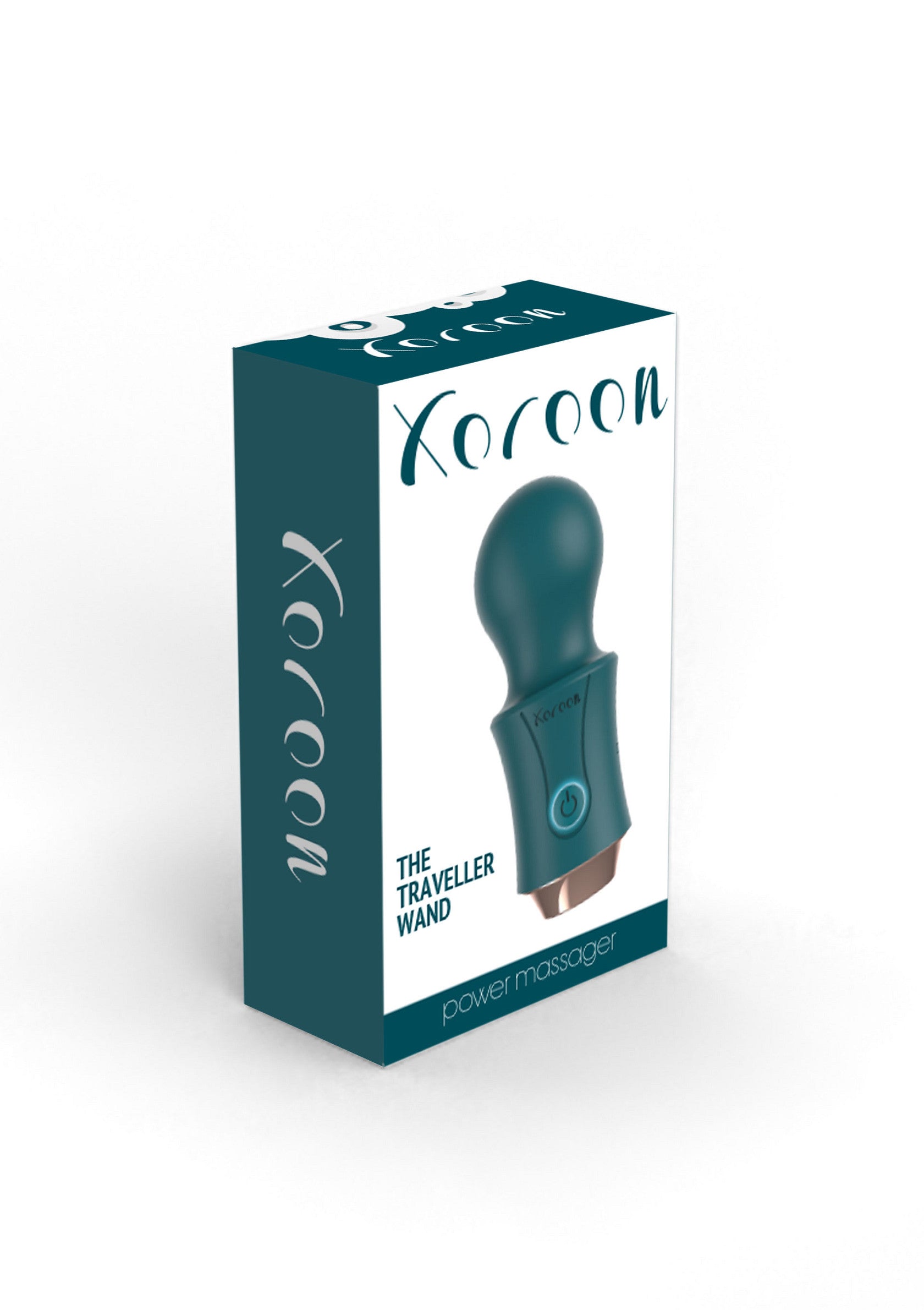 Xoroon The Traveller Wand: masseur vibrant compact pour des voyages relaxants. Discret et puissant. ; Xoroon The Traveller Wand: compacte vibrerende stimulator voor ontspannende reizen. Discreet en krachtig.; Xoroon The Traveller Wand: compact vibrating stimulator for relaxing travel. Discreet and powerful.