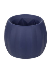 Pot décoratif bleu marine élégant, idéal pour plantes ou stylos. Design moderne pour votre intérieur.; Elegante marineblauwe decoratieve pot, perfect voor planten of pennen. Modern design voor uw interieur.; Elegant navy blue decorative pot, perfect for plants or pens. Modern design for your interior.