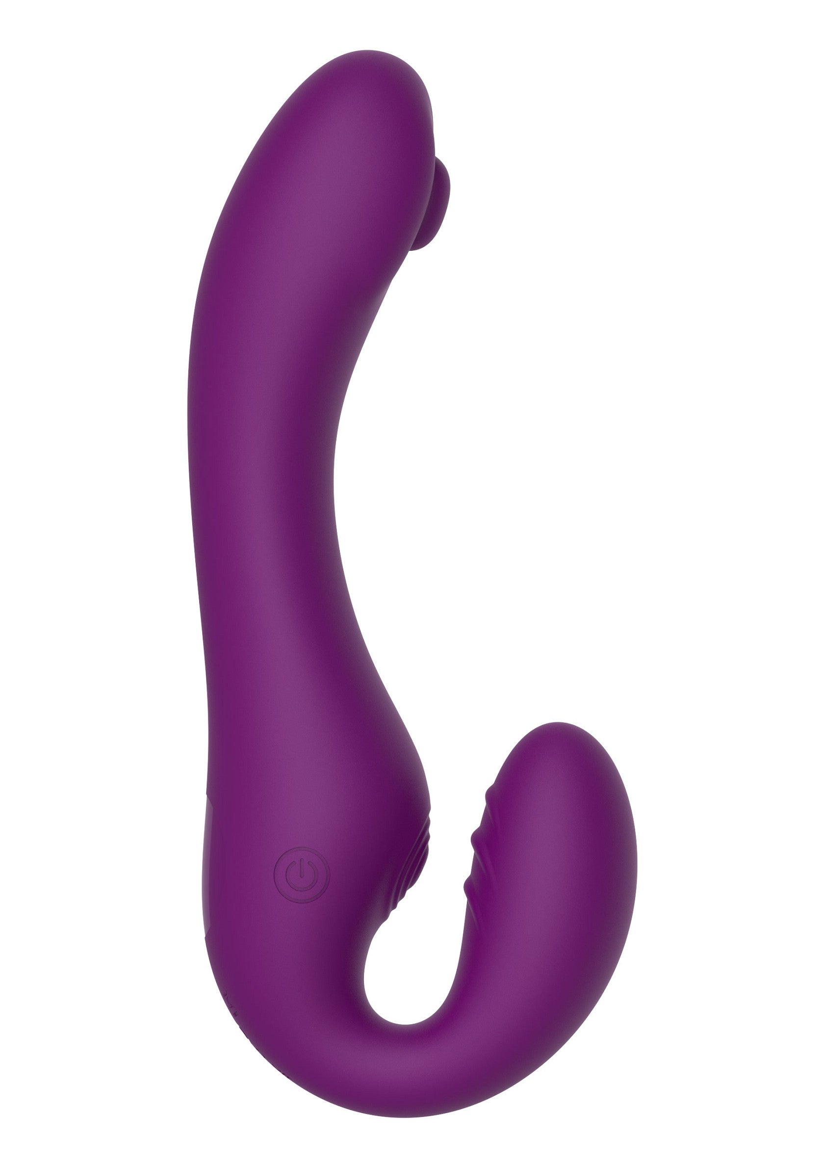 Vibromasseur double violet pour le plaisir intime.; Paarse dubbele vibrator voor intiem plezier.; Purple double vibrator for intimate pleasure.