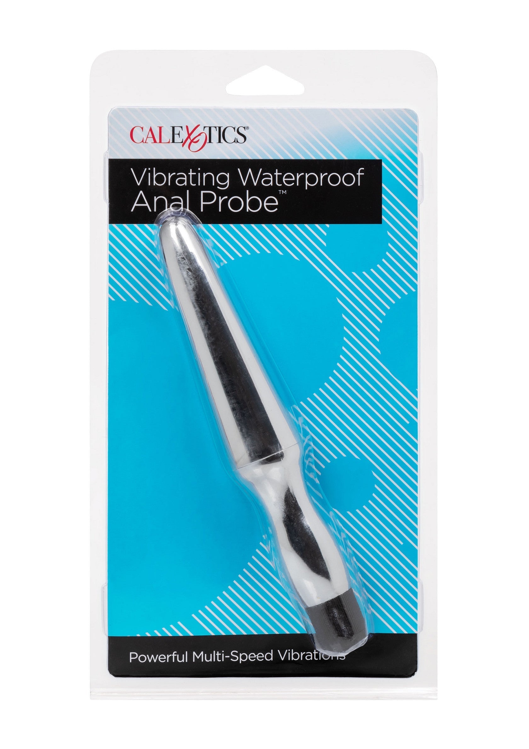 Sonde anale vibrante et étanche CalExotics, vibrations multi-vitesses, pour une exploration intense et personnalisée.; CalExotics Vibrerende Waterproof Anale Probe, multi-speed vibraties, voor een intense en persoonlijke ervaring.; CalExotics Vibrating Waterproof Anal Probe, multi-speed vibrations, for an intense and personalized experience.