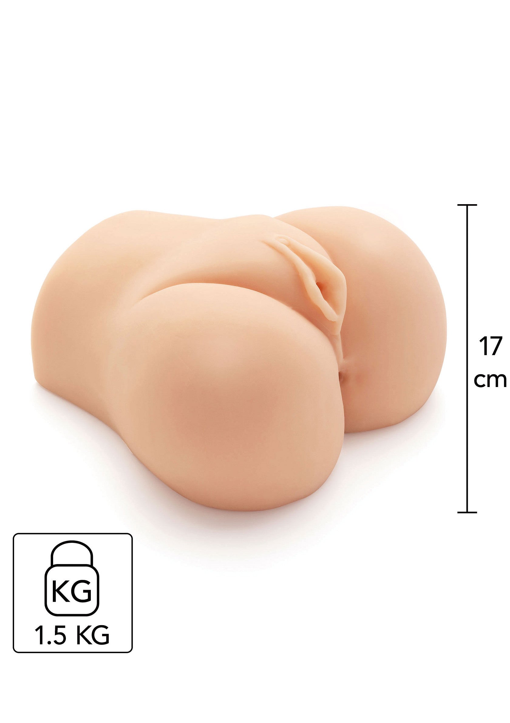 Sexe artificiel réaliste, 17 cm, 1.5 kg. Plaisir intense garanti !; Realistische sekspop, 17 cm, 1,5 kg. Gegarandeerd intens genot!; Realistic sex toy, 17 cm, 1.5 kg. Guaranteed intense pleasure!