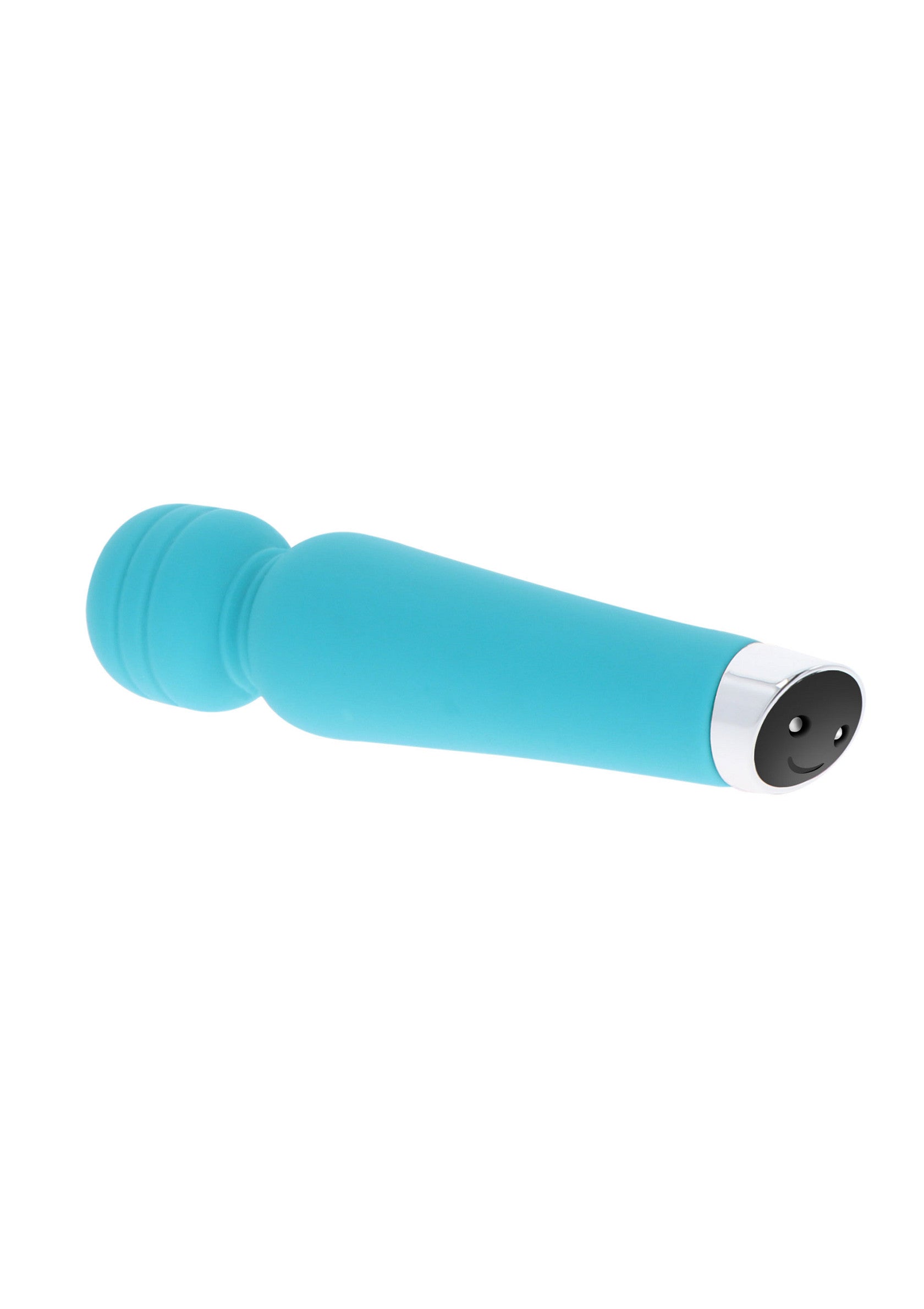 Masseur personnel bleu turquoise pour une relaxation optimale.; Turkooisblauwe persoonlijke stimulator voor optimale ontspanning.; Teal blue personal massager for optimal relaxation.