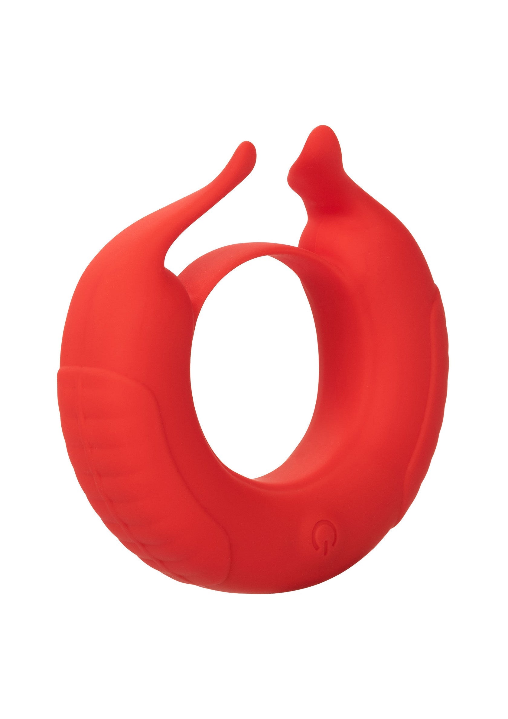 Anneau vibrant rouge pour couples, pour des moments intenses et partagés.; Rode vibrerende ring voor koppels, voor intense en gedeelde momenten.; Red vibrating couples ring for intense & shared moments of pleasure. 
