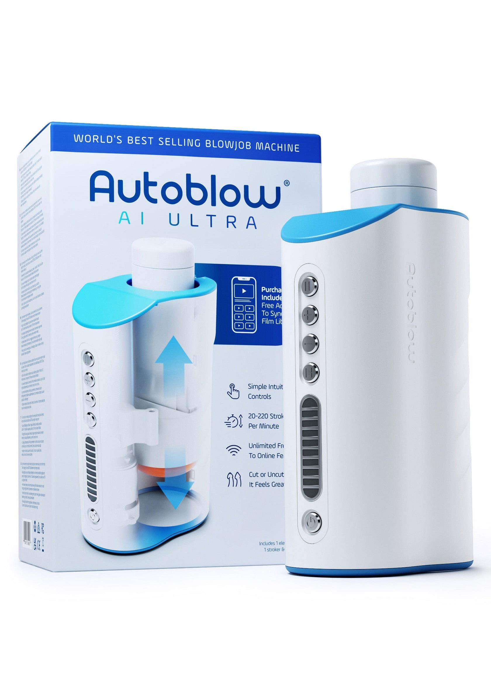 Autoblow AI Ultra : Machine à plaisir intime pour hommes. Découvrez l'innovation et le confort pour une expérience unique.; Autoblow AI Ultra: Intieme genotsmachine voor mannen. Ontdek innovatie en comfort voor een unieke ervaring.; Autoblow AI Ultra: Intimate pleasure machine for men. Discover innovation and comfort for a unique experience.