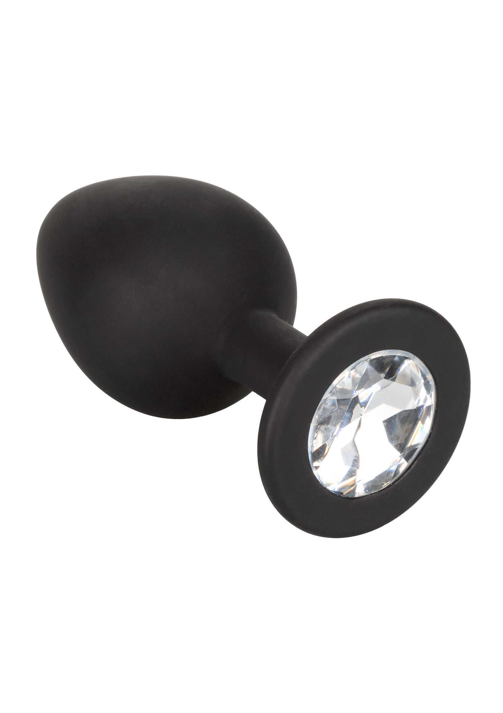 Plug anal noir avec bijou étincelant pour un plaisir glamour et intense.; Zwarte butt plug met sprankelend juweel voor een glamoureus en intens genot.; Black butt plug with sparkling jewel for a glamorous and intense pleasure.