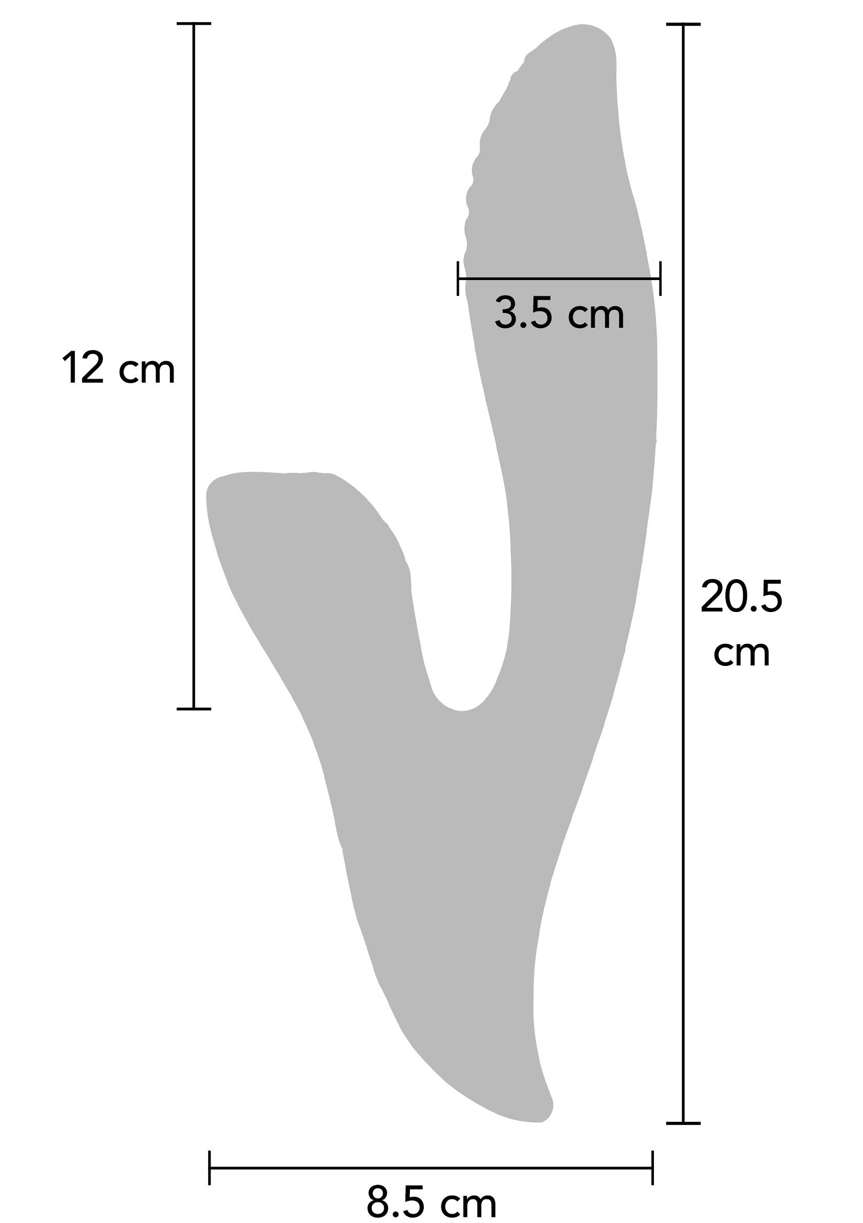 Image schématique d'un outil de massage Gua Sha avec dimensions pour une description précise du produit.; Schema van een Gua Sha massage tool met afmetingen voor een accurate productbeschrijving.; Schematic image of a Gua Sha massage tool with dimensions for an accurate product description.