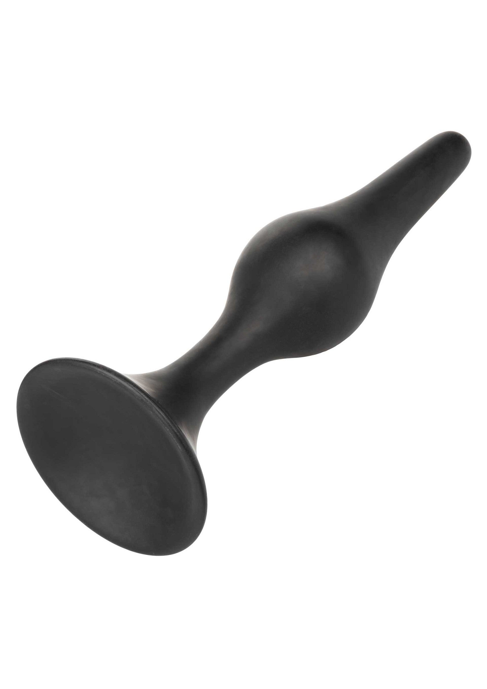 Plug anal noir lisse pour le plaisir intime. Conception discrète et confortable pour une expérience sensorielle unique.; Gladde, zwarte anaalplug voor intiem genot. Discreet en comfortabel ontwerp voor een unieke zintuiglijke ervaring.; Smooth black butt plug for intimate pleasure. Discreet, comfortable design for a unique sensory experience.