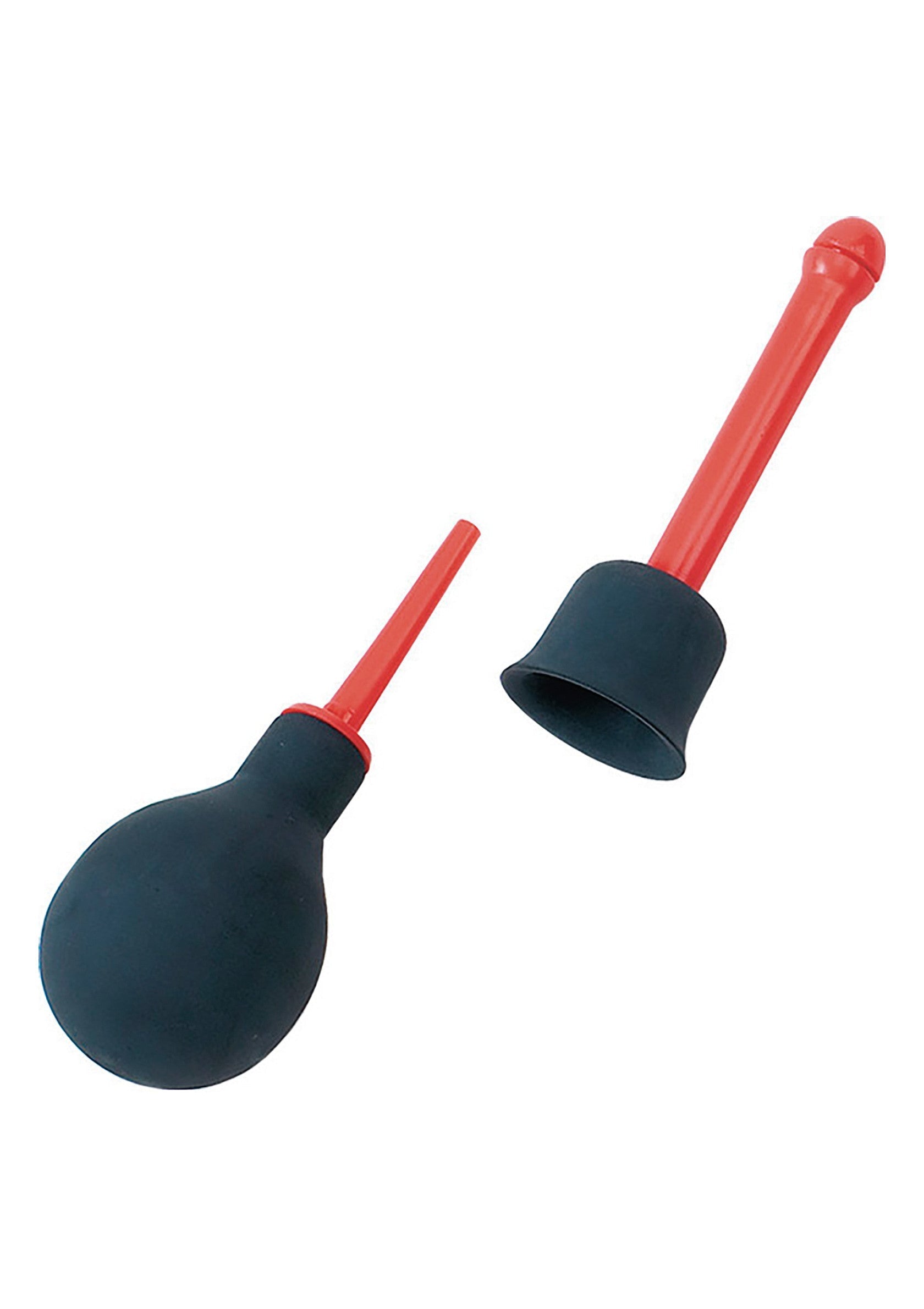 Ensemble lavement noir et rouge pour l'hygiène intime. Nettoyage doux et efficace. Disponible maintenant!; Zwarte en rode klysmaset voor intieme hygiëne. Zachte en effectieve reiniging. Nu verkrijgbaar!; Black and red enema set for intimate hygiene. Gentle and effective cleansing. Available now!