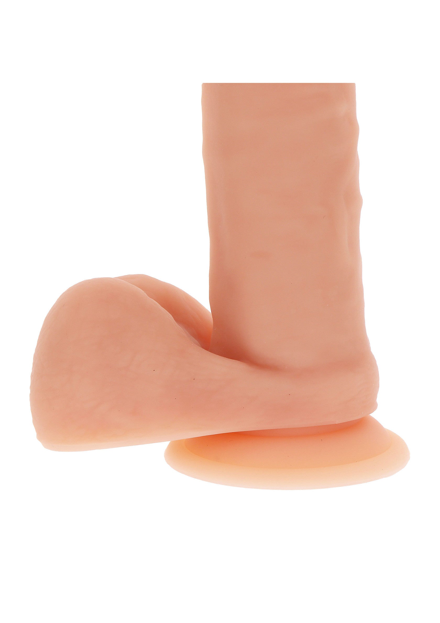 Gode réaliste avec ventouse pour le plaisir solitaire ou partagé. Texturé pour des sensations intenses.; Realistische dildo met zuignap voor solo of gedeeld plezier. Getextureerd voor intense sensaties.; Realistic dildo with suction cup for solo or shared fun. Textured for intense sensations.
