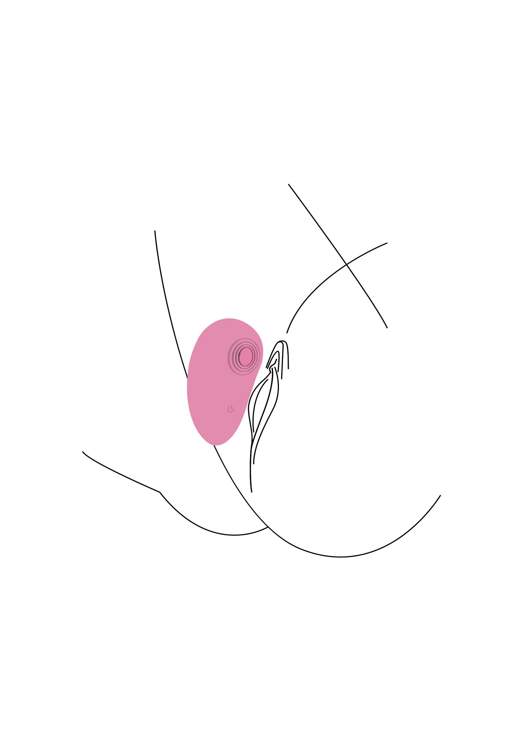 Illustration minimaliste du corps féminin avec piercing au téton, idéale pour une décoration moderne et épurée.; Minimalistische illustratie van een vrouwenlichaam met tepelpiercing, ideaal voor een moderne en strakke decoratie.; Minimalist illustration of a female body with nipple piercing, ideal for modern and clean decoration.