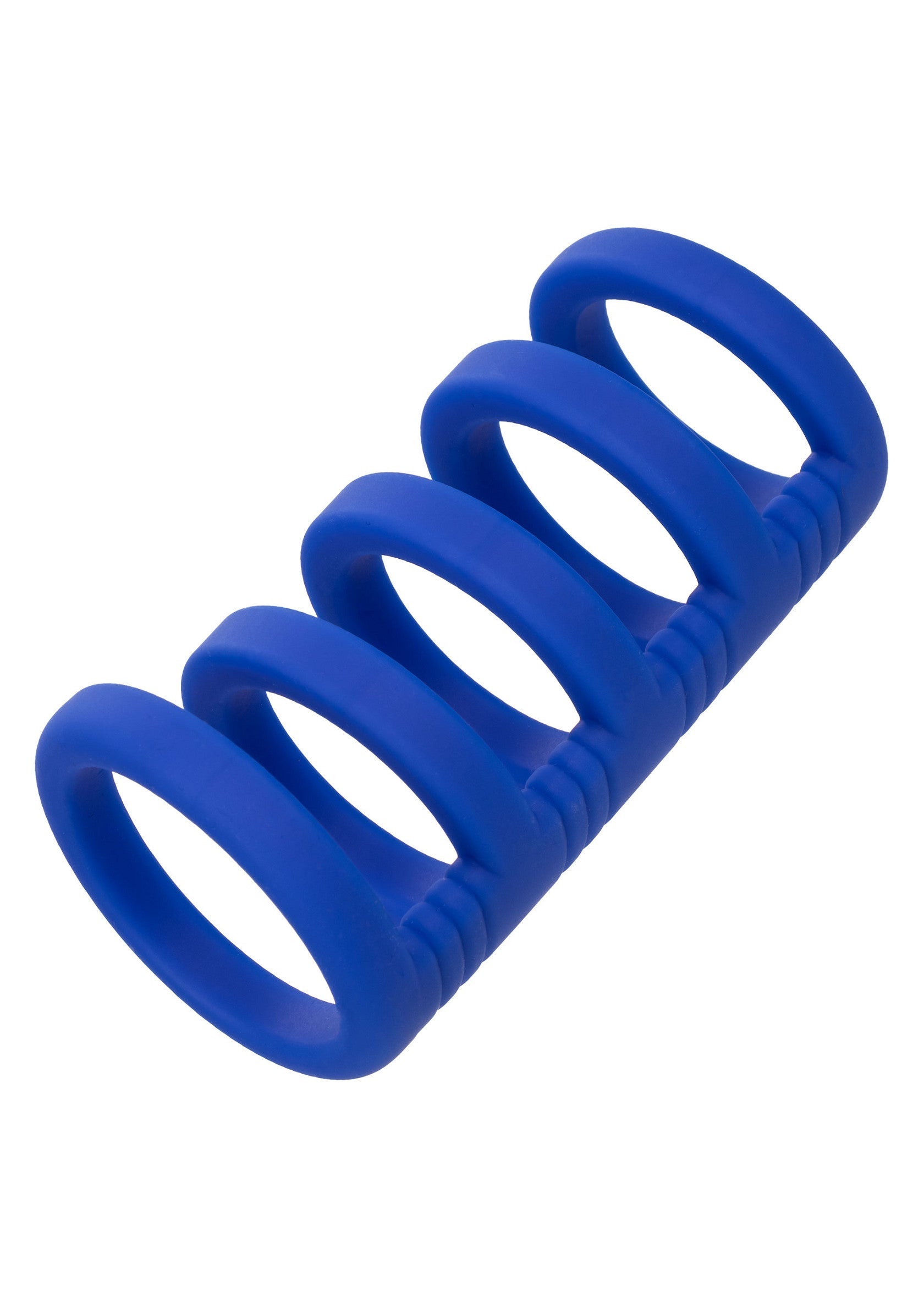 Améliorez le plaisir avec cet anneau pénien en silicone bleu. Pour une érection plus dure et plus longue.; Verbeter het genot met deze blauwe siliconen penisring. Voor een hardere en langere erectie.; Enhance pleasure with this blue silicone cock ring. For a harder, longer-lasting erection.