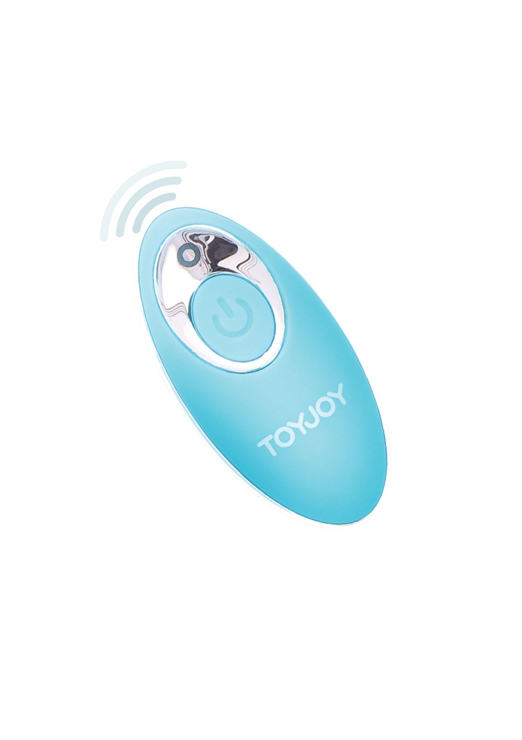 Télécommande Toyjoy turquoise pour jouets intimes sans fil.; Turkooizen Toyjoy afstandsbediening voor draadloos intiem speelgoed.; Turquoise Toyjoy remote control for wireless intimate toys.