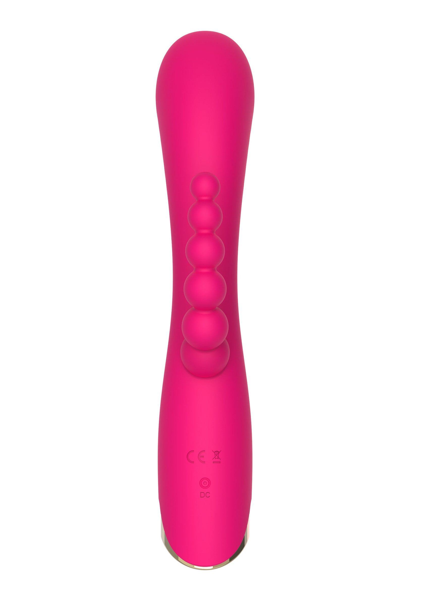 Vibromasseur rose pour le plaisir intime. Découvrez des sensations uniques avec ses billes vibrantes.; Roze vibrator voor intiem plezier. Ontdek unieke sensaties met de vibrerende balletjes.; Pink vibrator for intimate pleasure. Discover unique sensations with its vibrating balls.