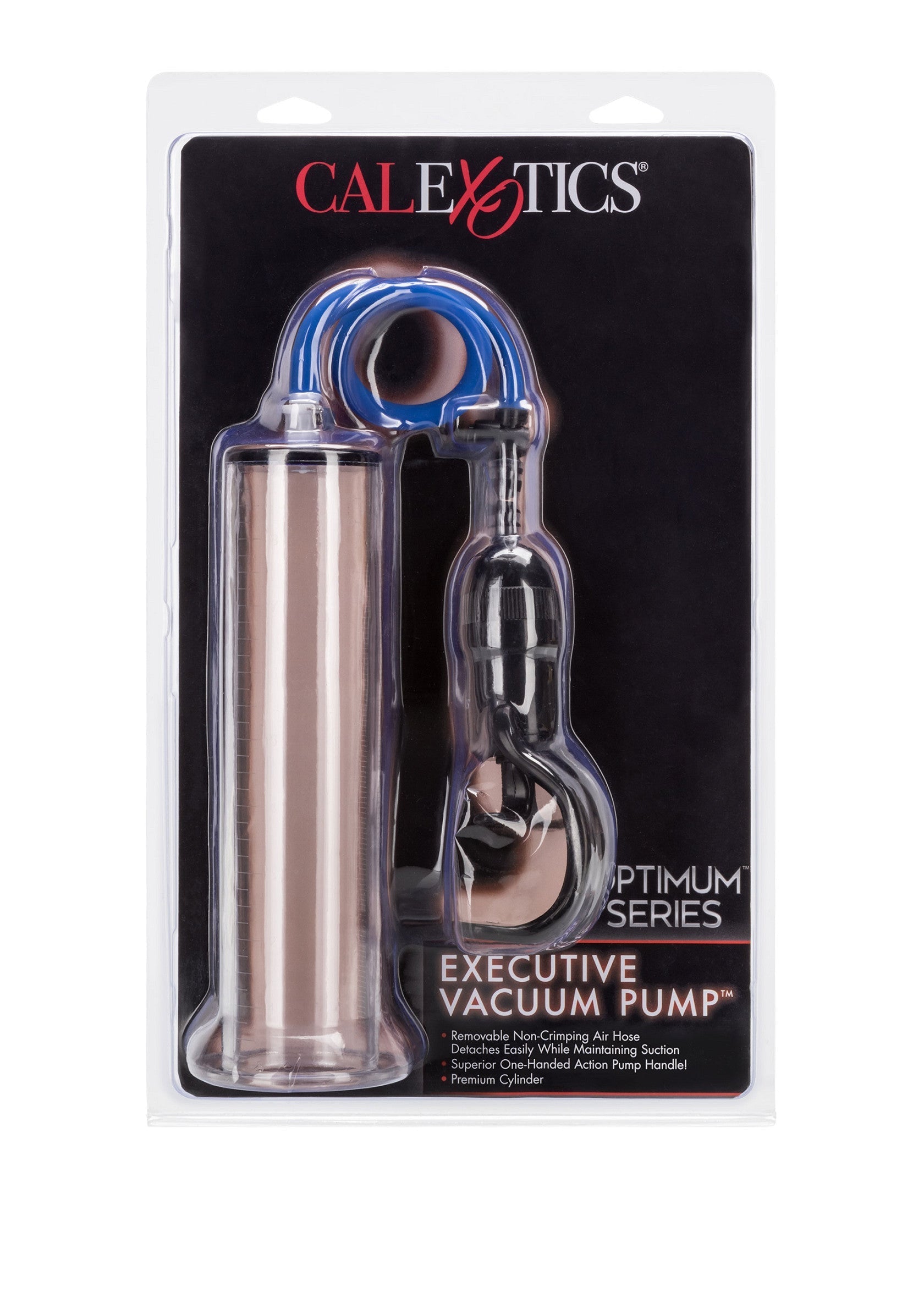 Pompe à vide Executive CalExotics : un accessoire pour adultes pour l'amélioration personnelle.; CalExotics Executive vacuümpomp: een accessoire voor volwassenen voor persoonlijke verbetering.; CalExotics Executive Vacuum Pump: an adult accessory for personal enhancement.