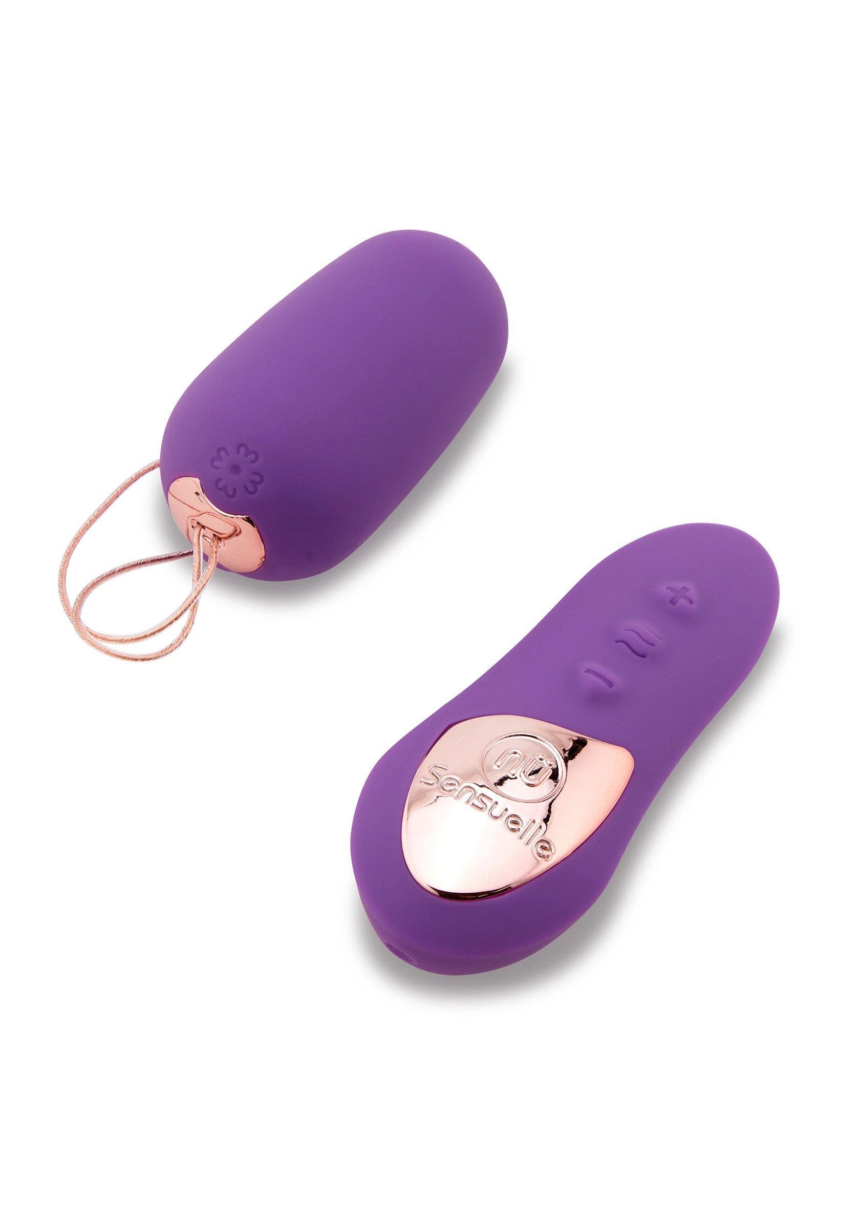 Vibromasseur oeuf violet Sensuelle avec télécommande sans fil pour une expérience sensorielle unique.; Sensuelle paarse vibrator ei met draadloze afstandsbediening voor een unieke zintuiglijke ervaring.; Sensuelle purple vibrator egg with wireless remote control for a unique sensory experience.