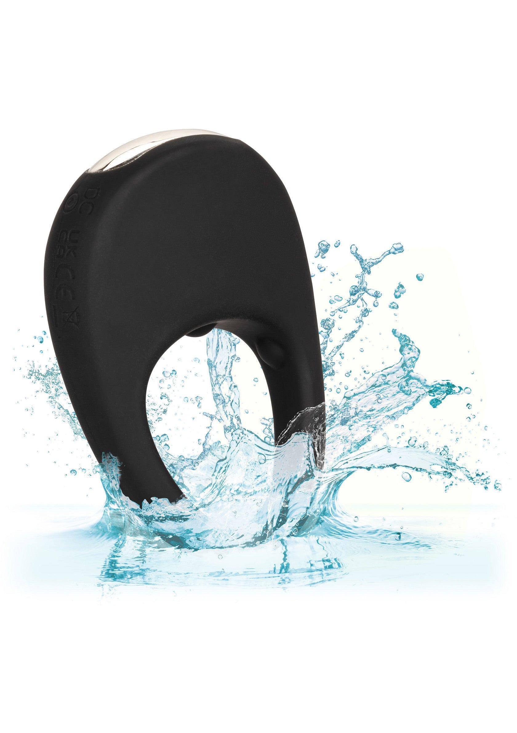 Anneau vibrant noir étanche pour une stimulation intense. Découvrez le plaisir aquatique !; Waterdichte zwarte vibrerende ring voor intense stimulatie. Ontdek waterpret!; Waterproof black vibrating ring for intense stimulation. Discover aquatic fun!