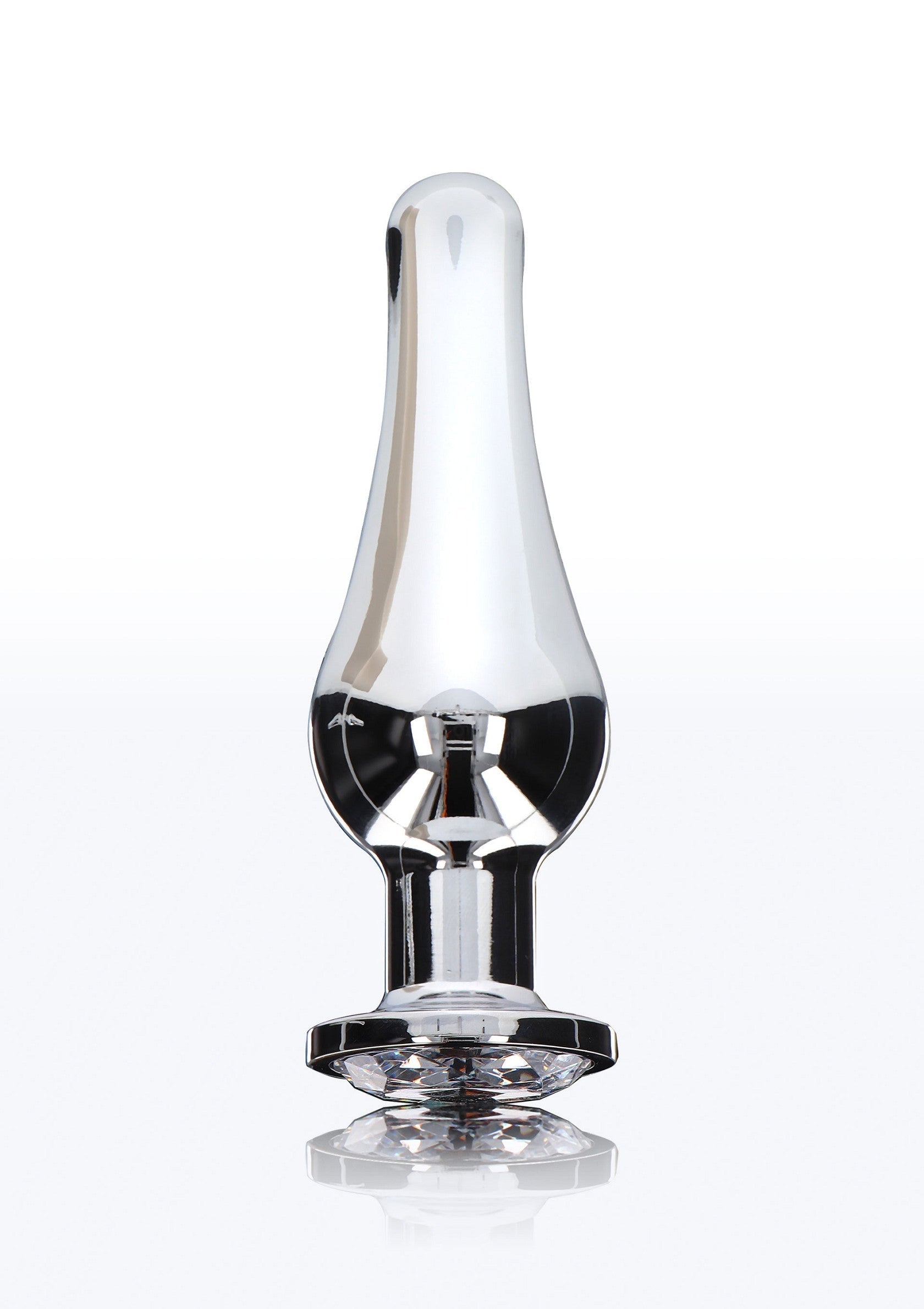 Plug anal en verre lisse et élégant pour une expérience luxueuse et raffinée. Explorez le plaisir en toute élégance.; Elegante glazen anale plug voor een luxe en verfijnde ervaring. Ontdek genot in stijl.; Sleek glass anal plug for a luxurious and refined experience. Explore pleasure in style.