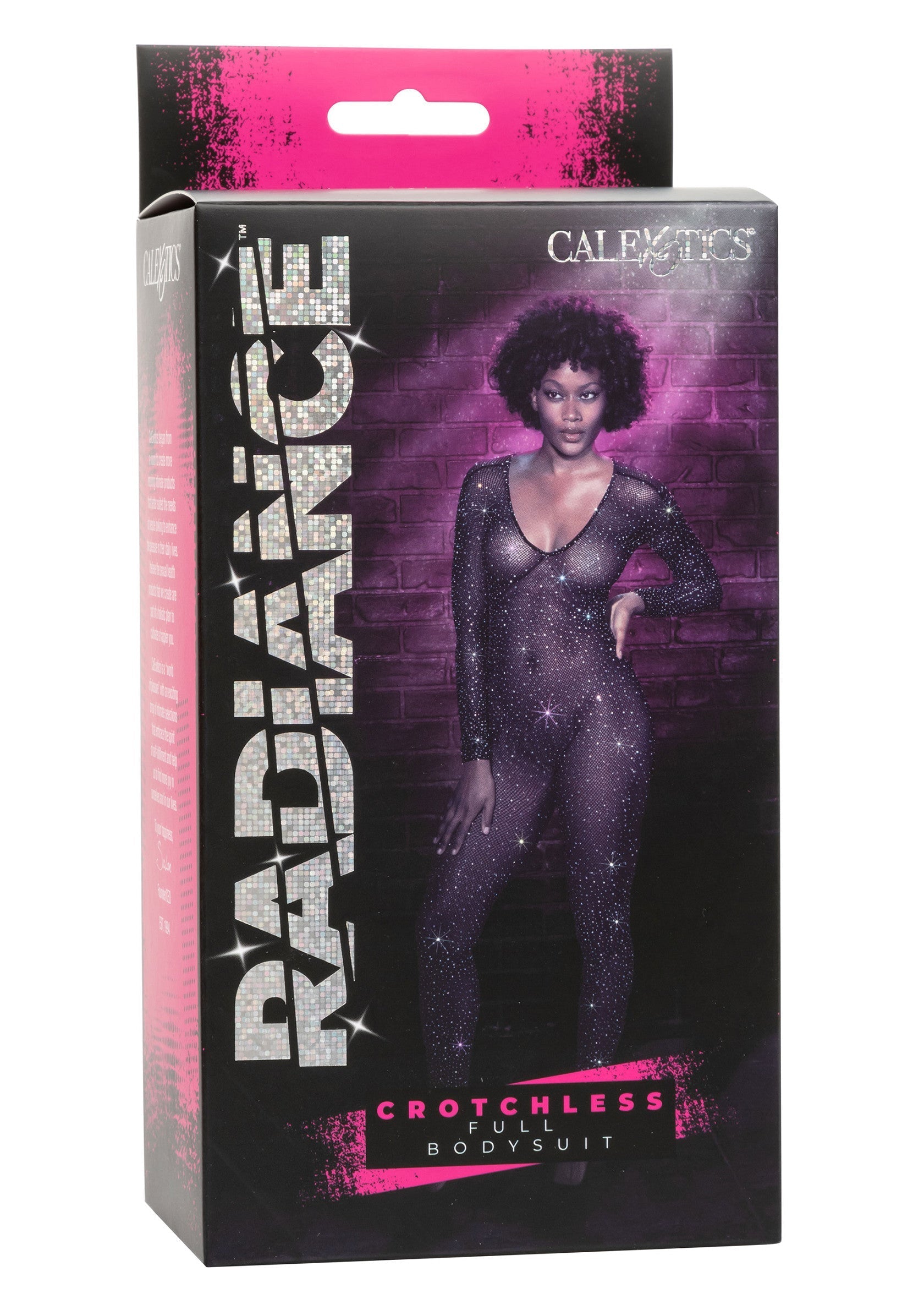 Body intégral sans entrejambe Calexotics Radiance. Brillez de mille feux dans ce body scintillant!; Calexotics Radiance kruisloze bodysuit. Schitter in deze glinsterende bodysuit!; Calexotics Radiance crotchless full bodysuit. Shine bright in this sparkly bodysuit!