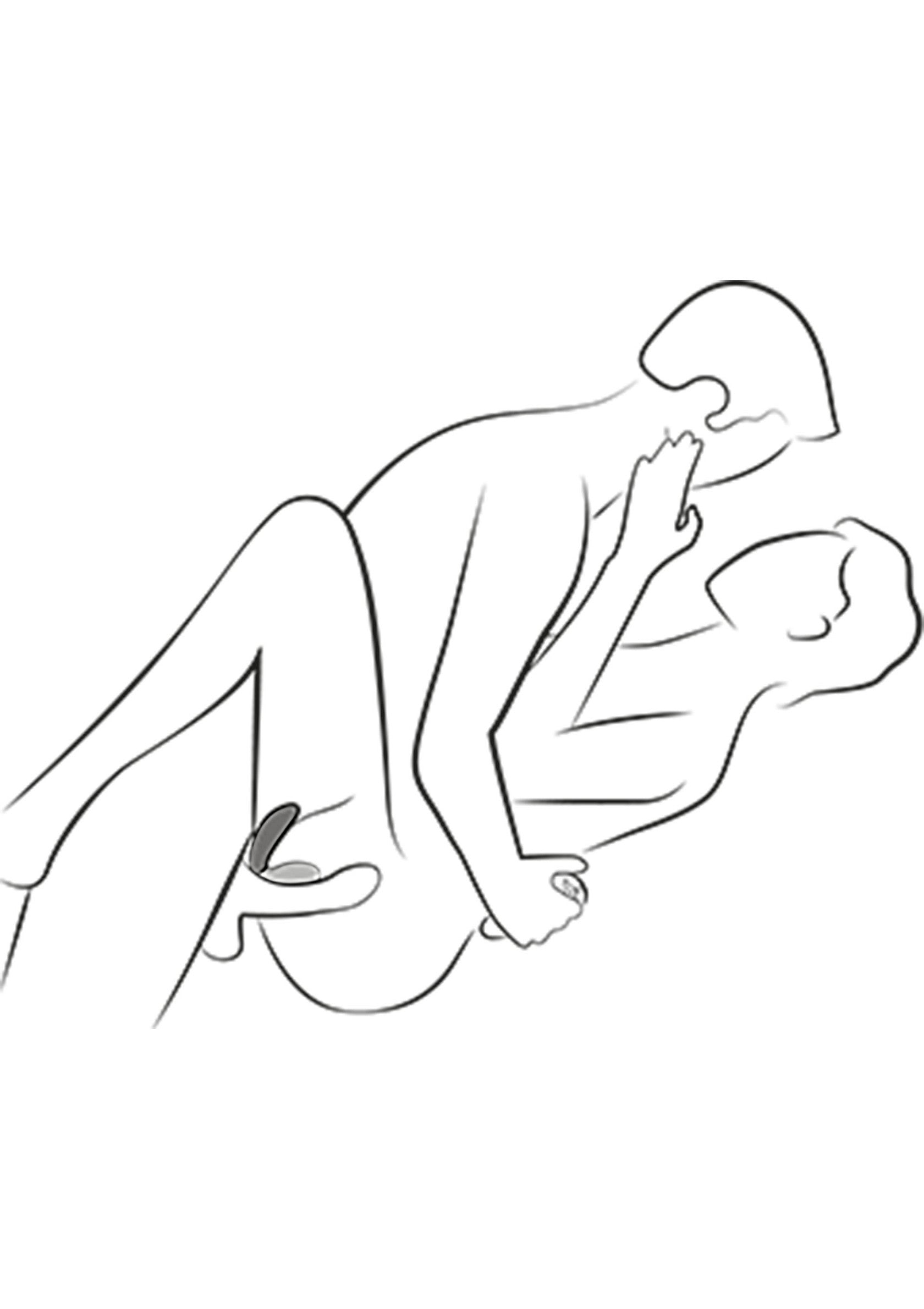 Illustration érotique d'un couple avec un sextoy. Produits pour adultes et plaisir sexuel.; Erotische illustratie van een koppel met seksspeeltje. Producten voor volwassenen en seksueel genot.; Erotic illustration of a couple with sex toy. Adult products and sexual pleasure.