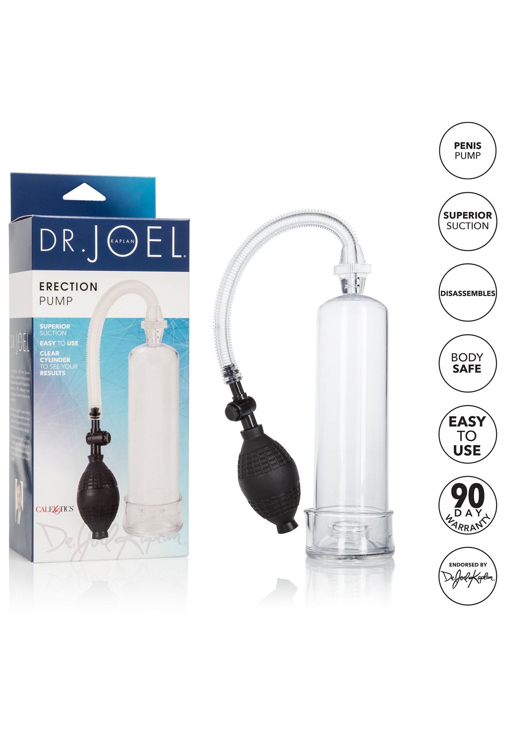 Pompe à pénis Dr. Joel pour une érection plus ferme et durable. Facile à utiliser et sûr pour le corps.; Dr. Joel penis pomp voor een stevigere en langdurige erectie. Gemakkelijk te gebruiken en veilig voor het lichaam.; Dr. Joel penis pump for a firmer and longer-lasting erection. Easy to use and body-safe.